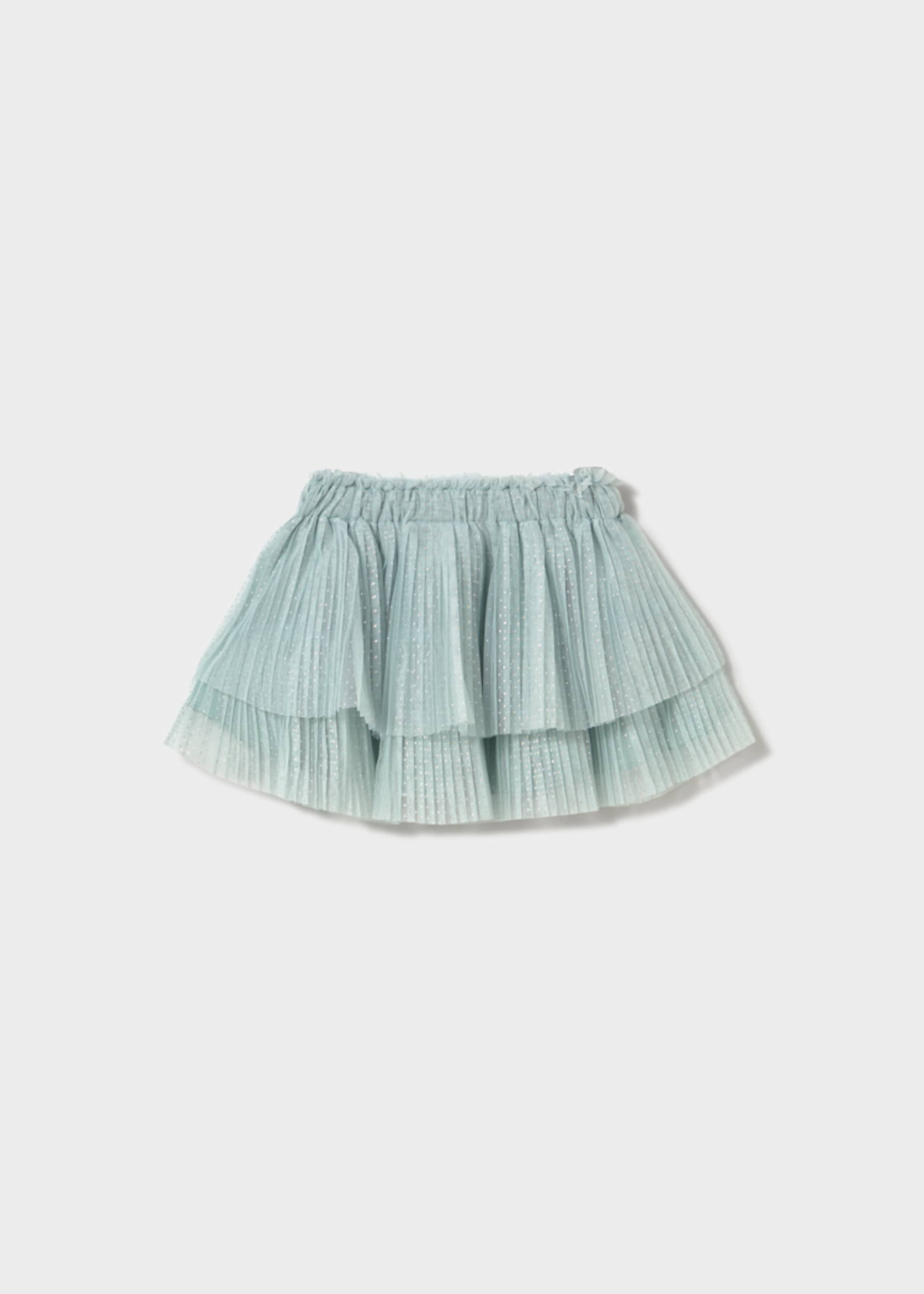 Gonna tulle plissettata neonata