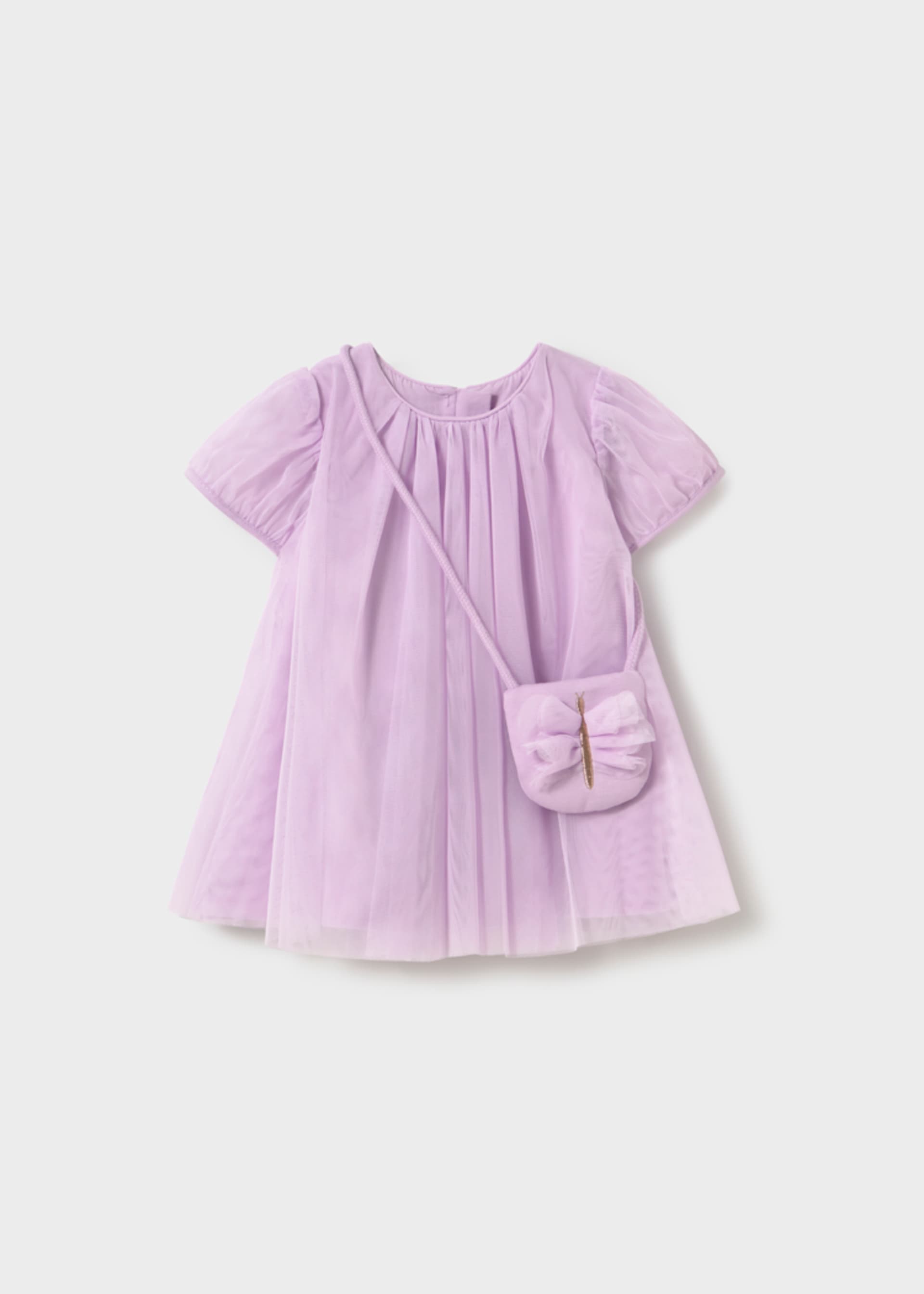 Rochie din tul cu geanta bebe