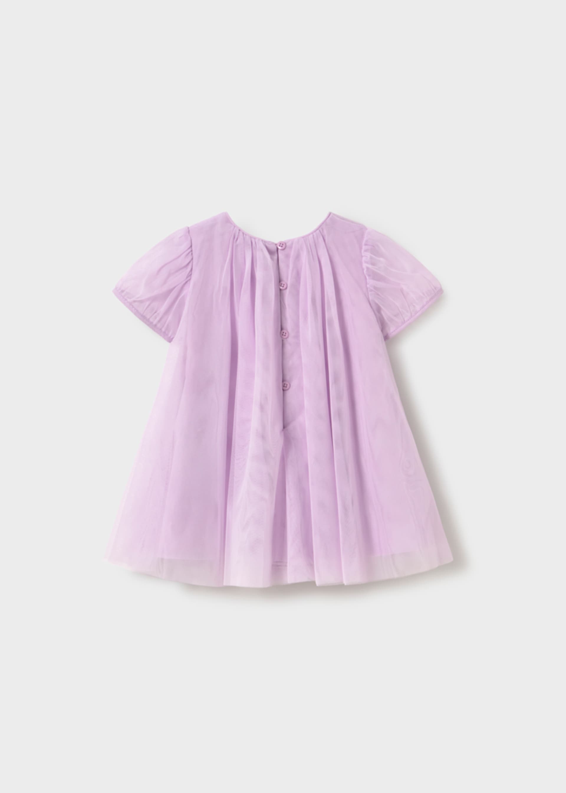 Vestito tulle con borsetta neonata