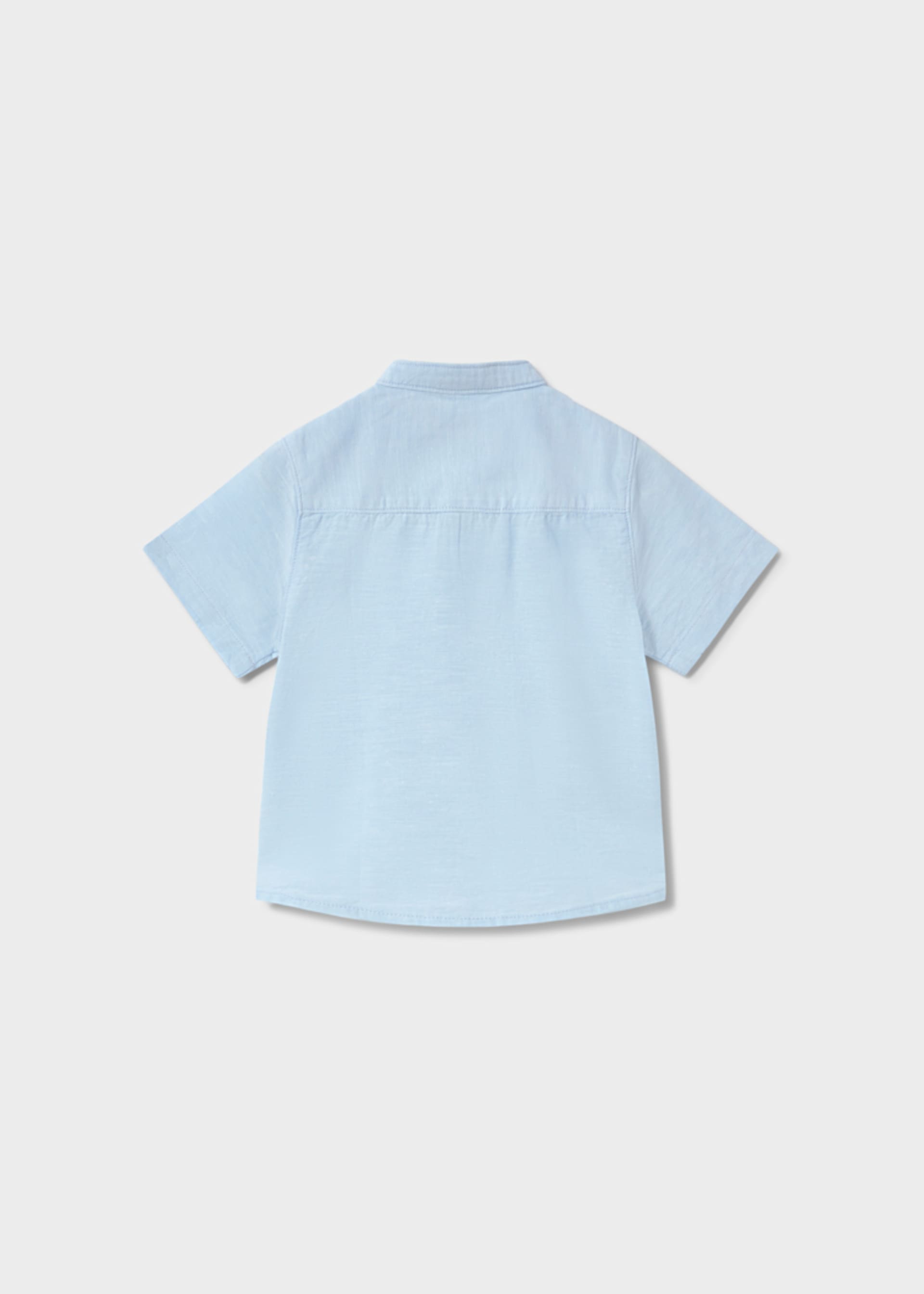 Chemise avec lin et col mao bébé