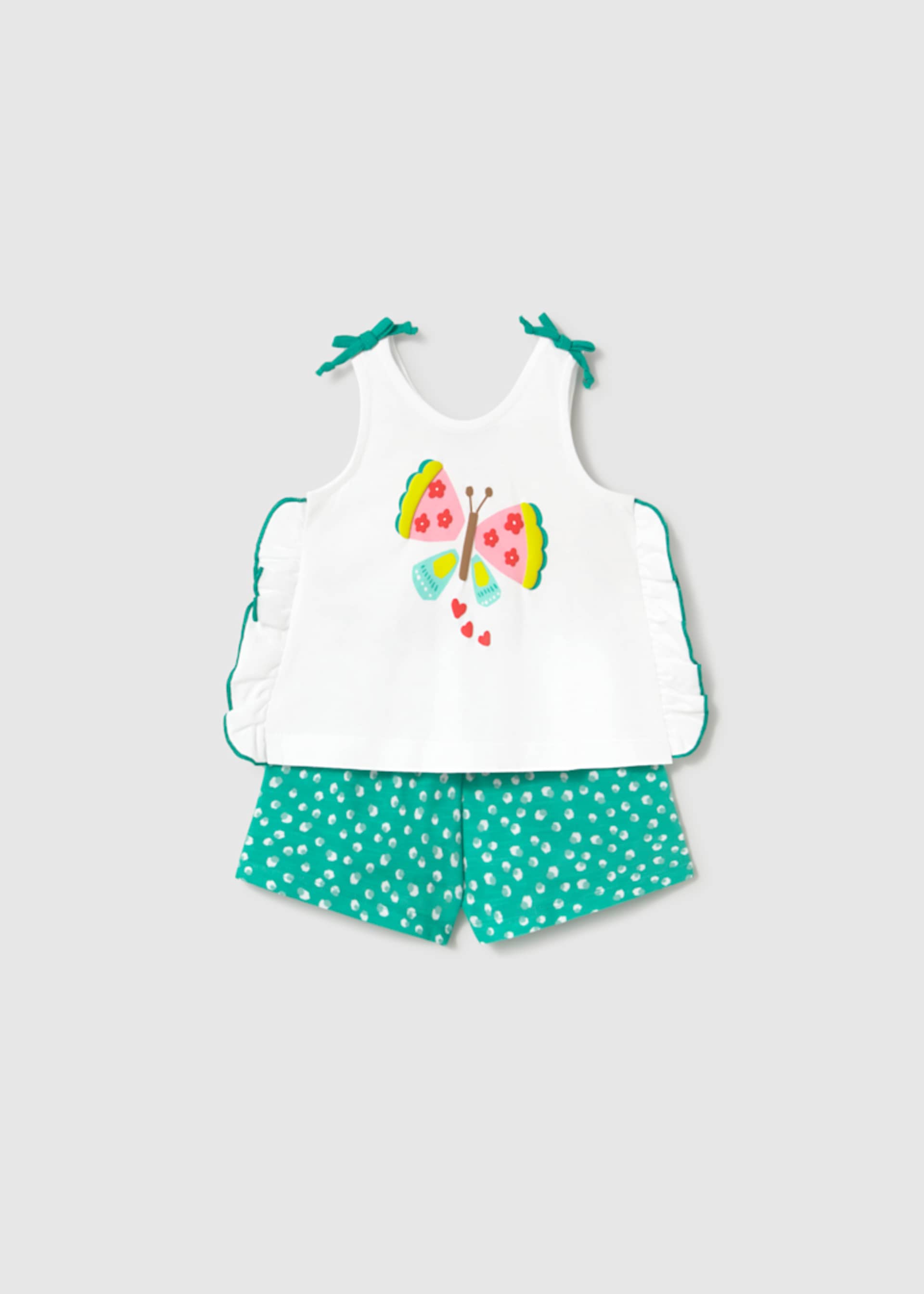 Conjunto short estampado y playera bebé