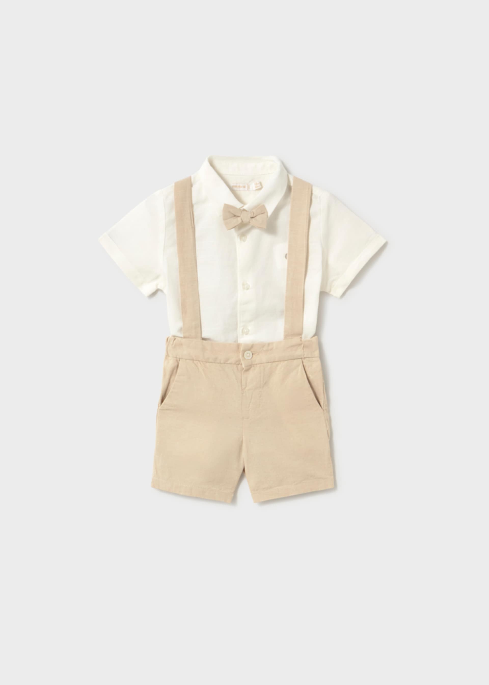 Set with Bermuda Shorts baby and bowtie