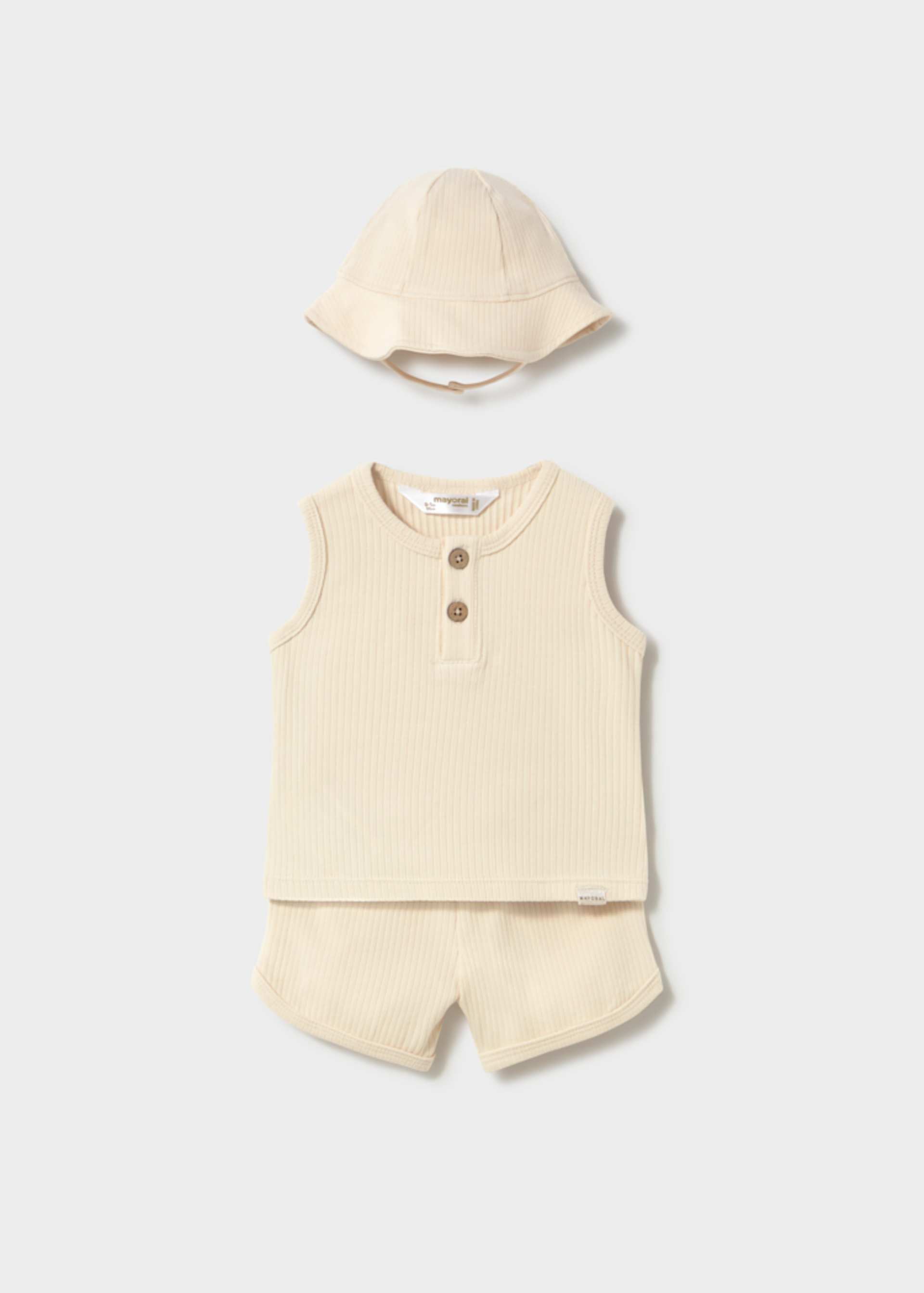 Shorts set newborn with hat