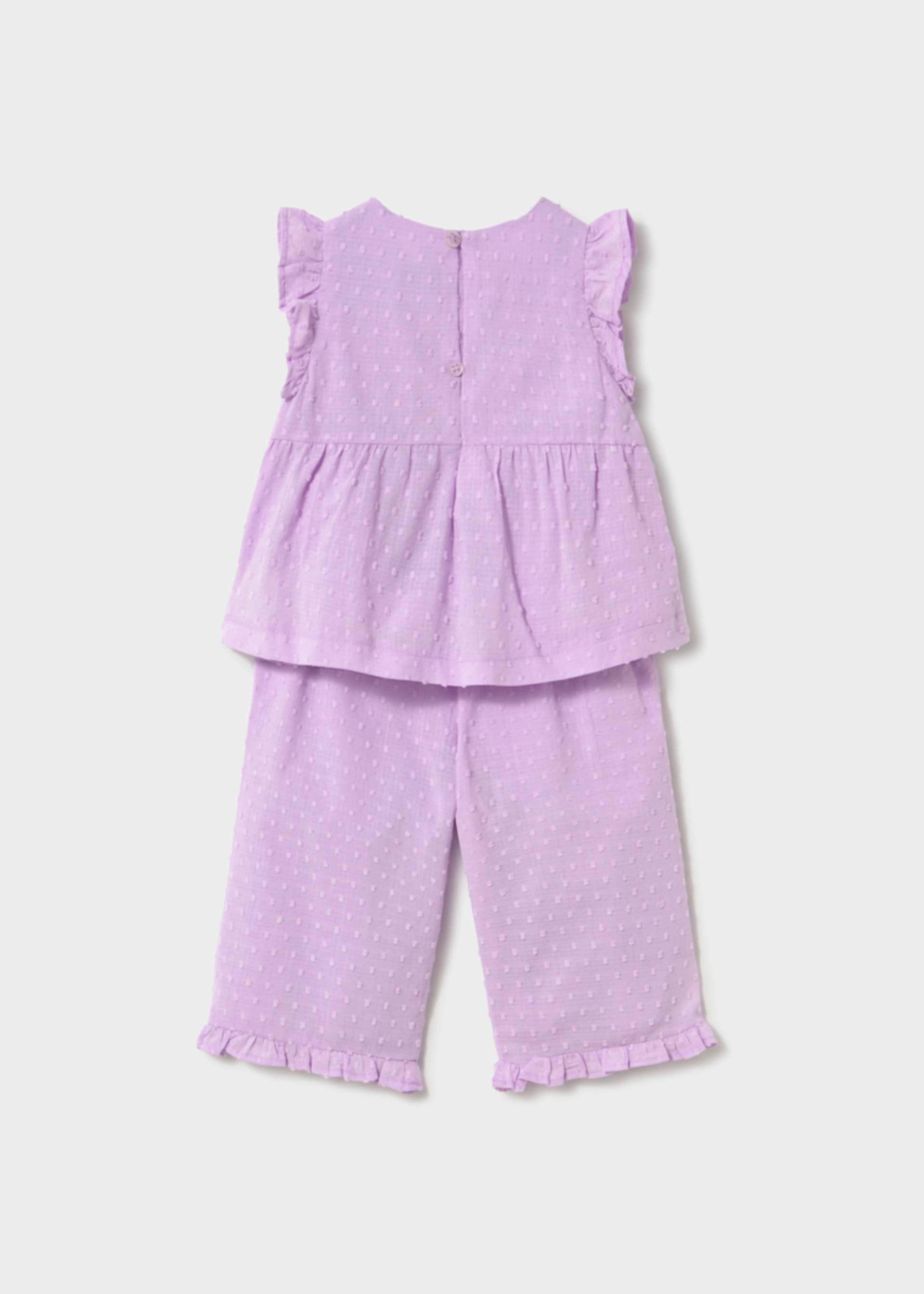 Set Hose und Bluse mit Rüschen Baby