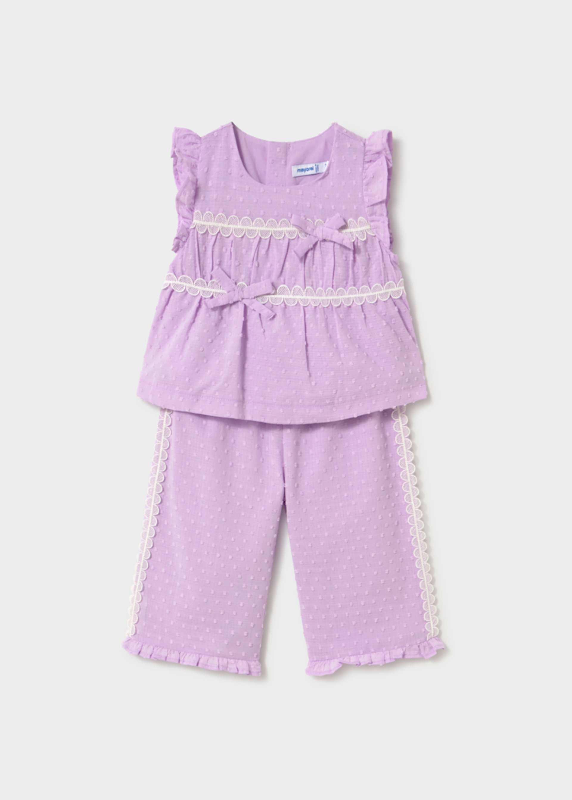 Ruffled trousers set baby