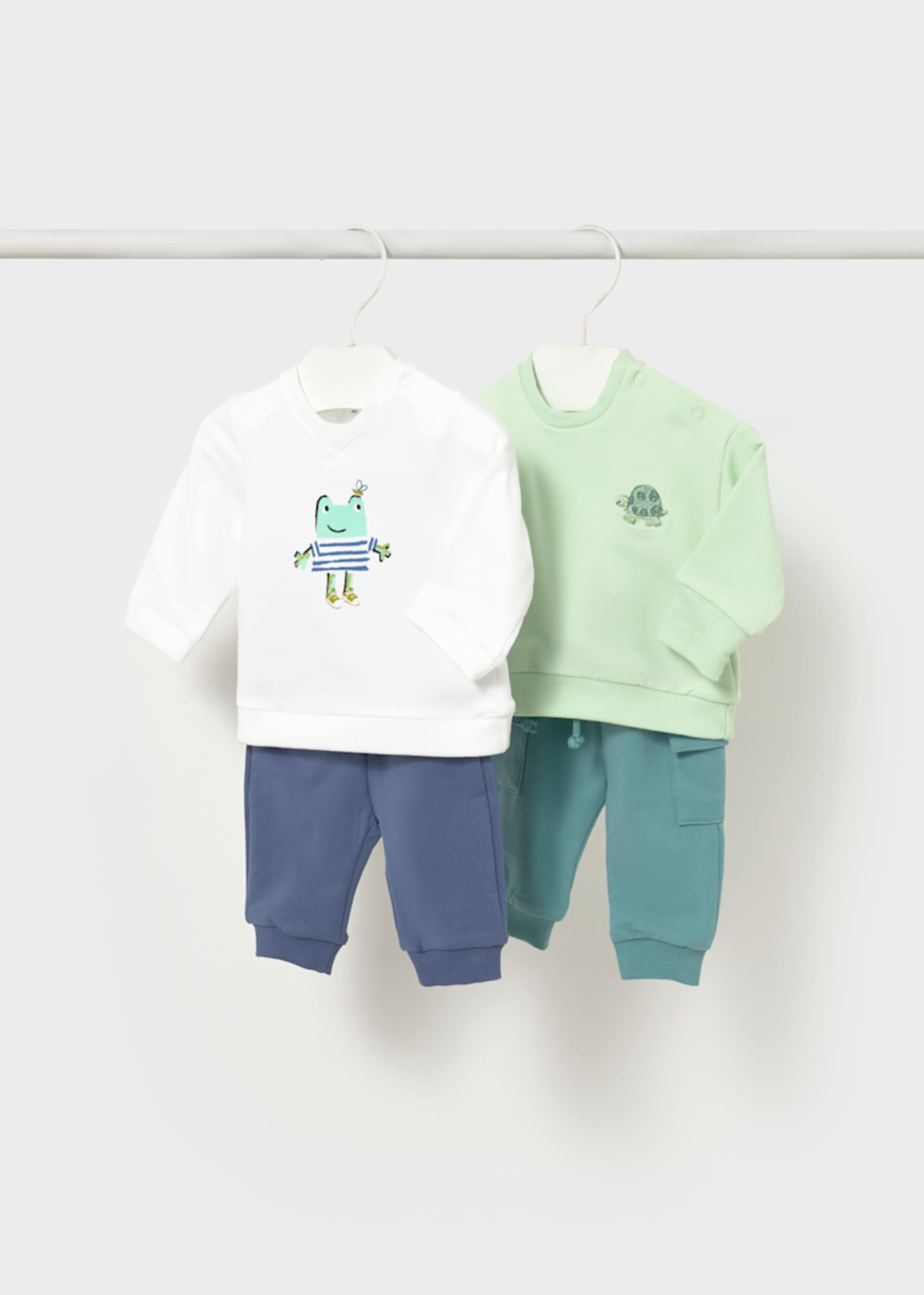 Conjunto pants 4 piezas de manga larga recién nacido