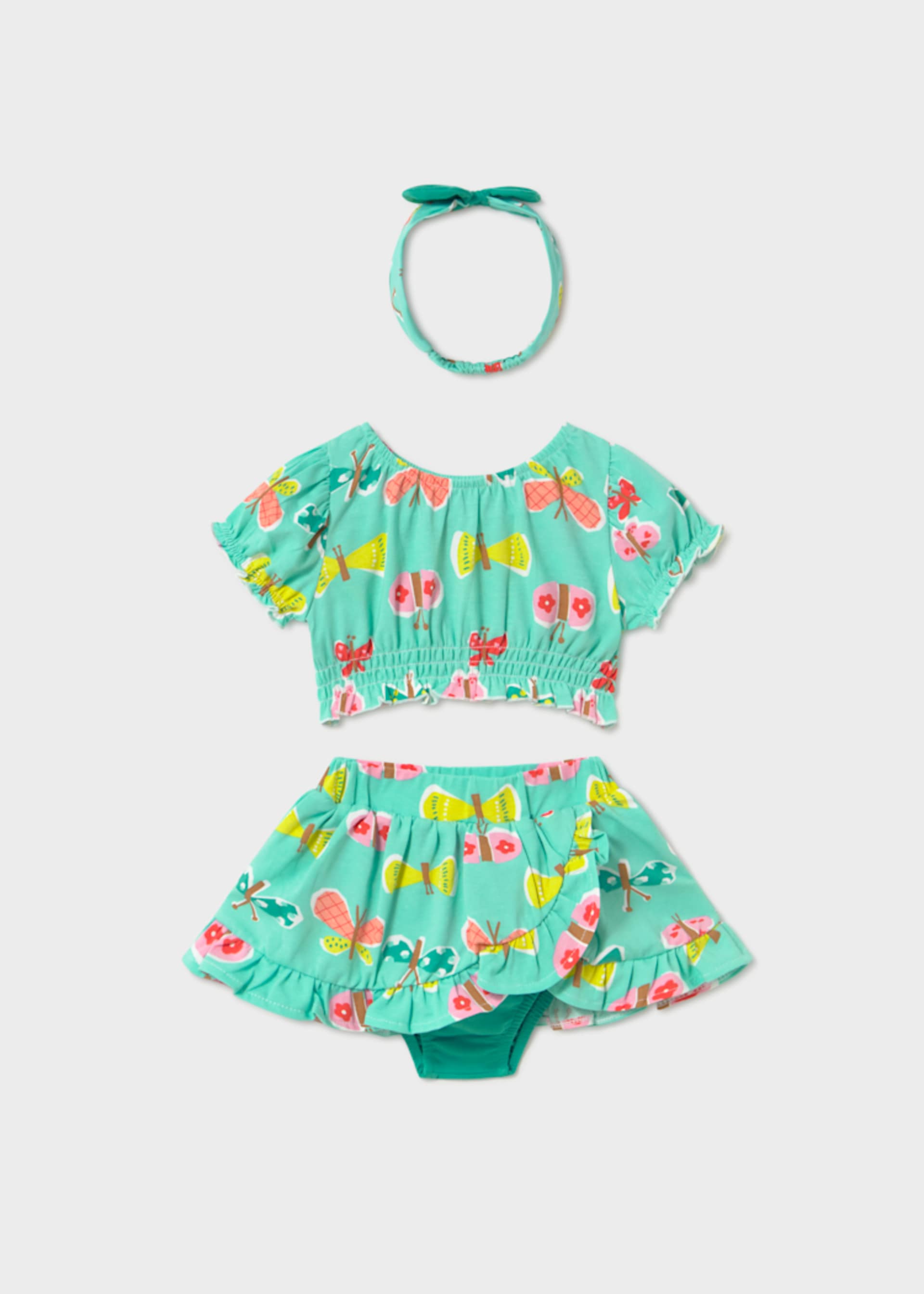 Set fusta cu bentita bebe