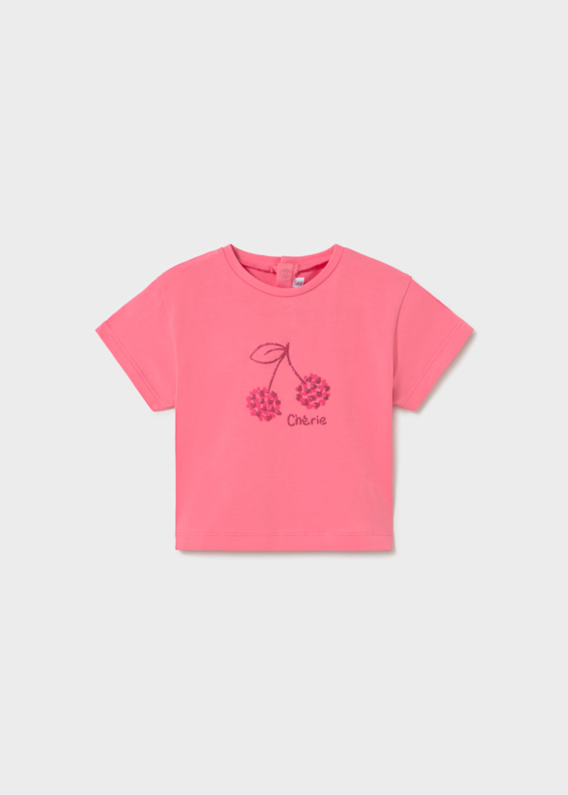 T-shirt cerise basique bébé