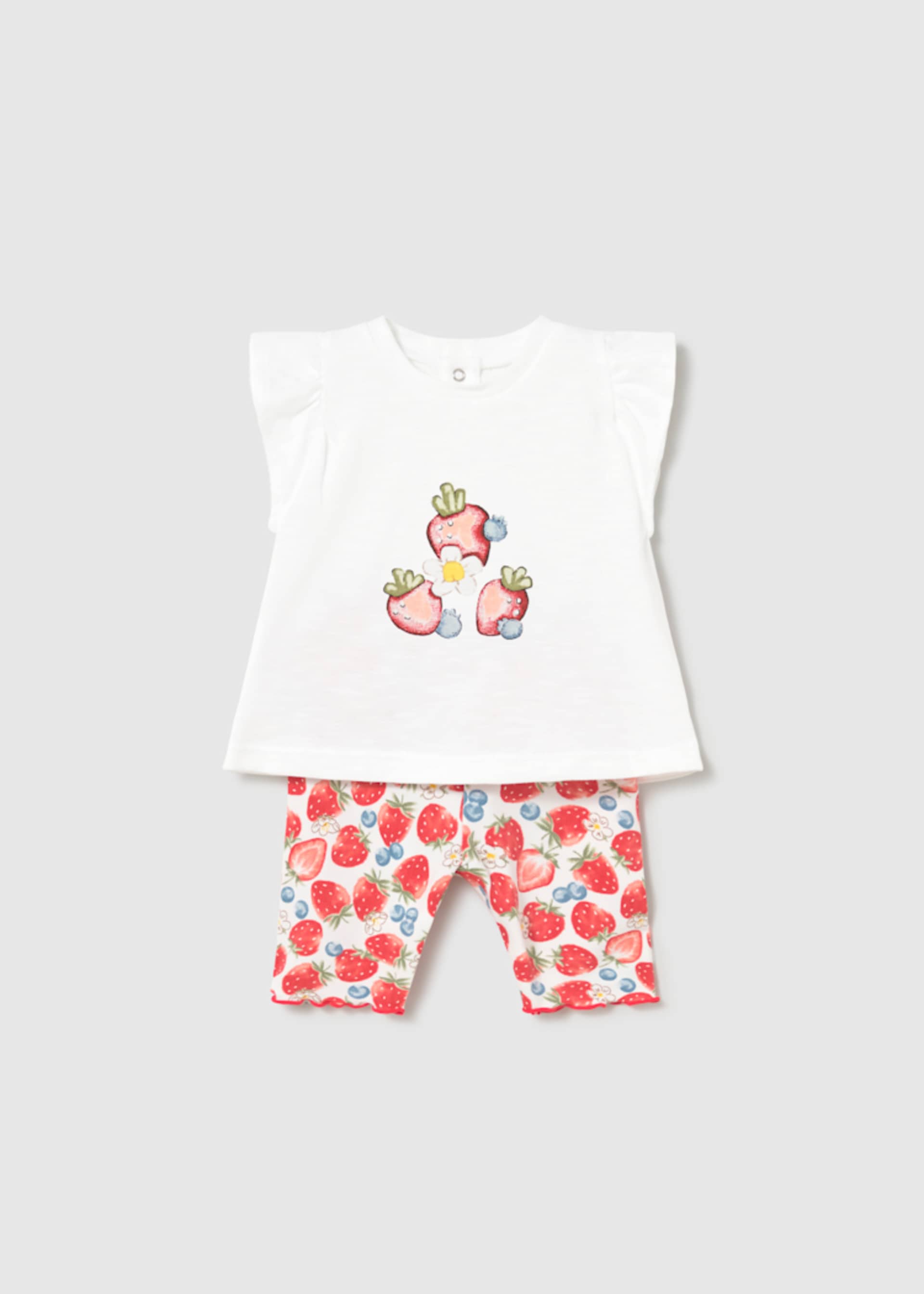 Completo leggings stampato e maglietta  neonata