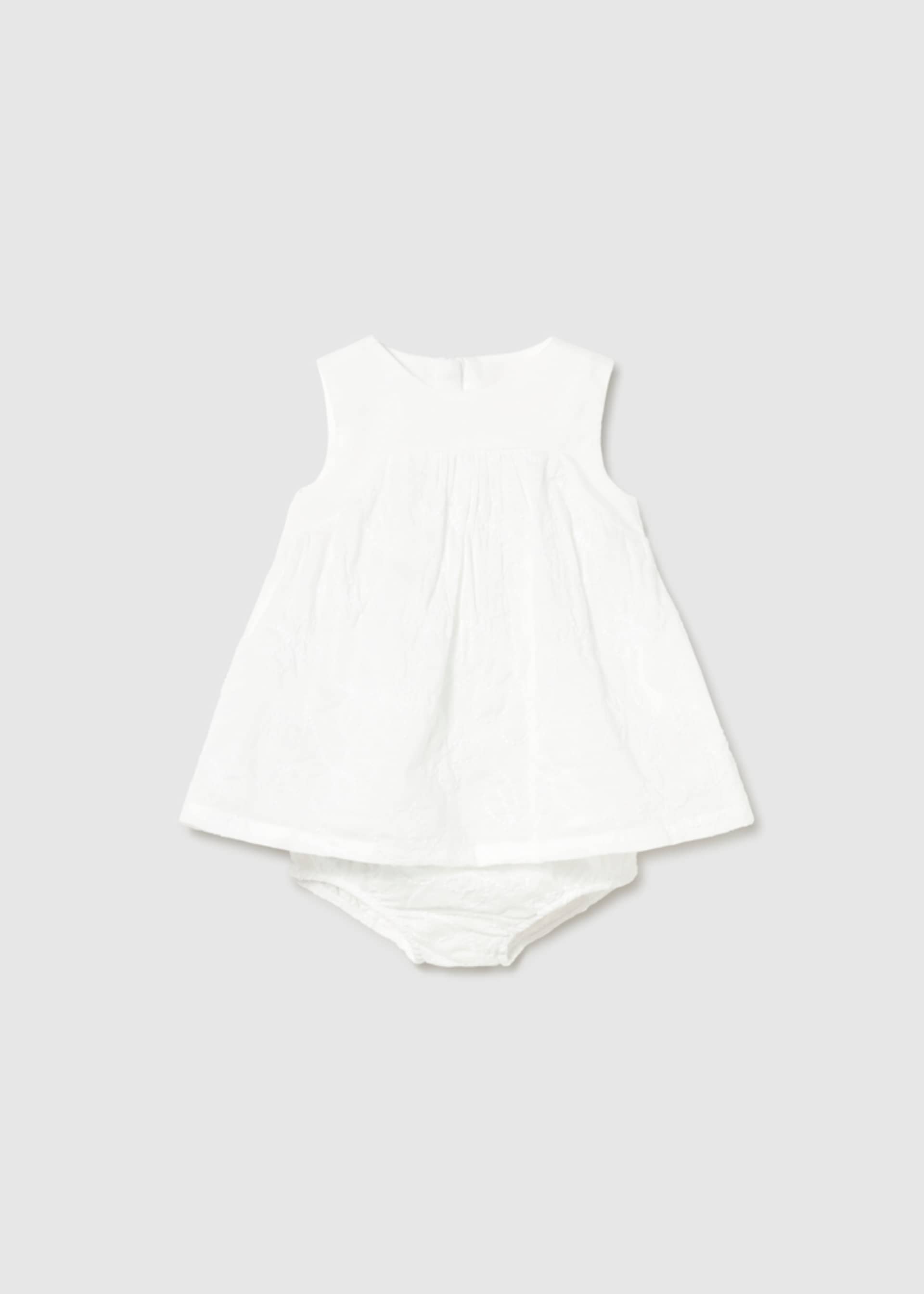 Robe brodée avec bloomer nouveau-né
