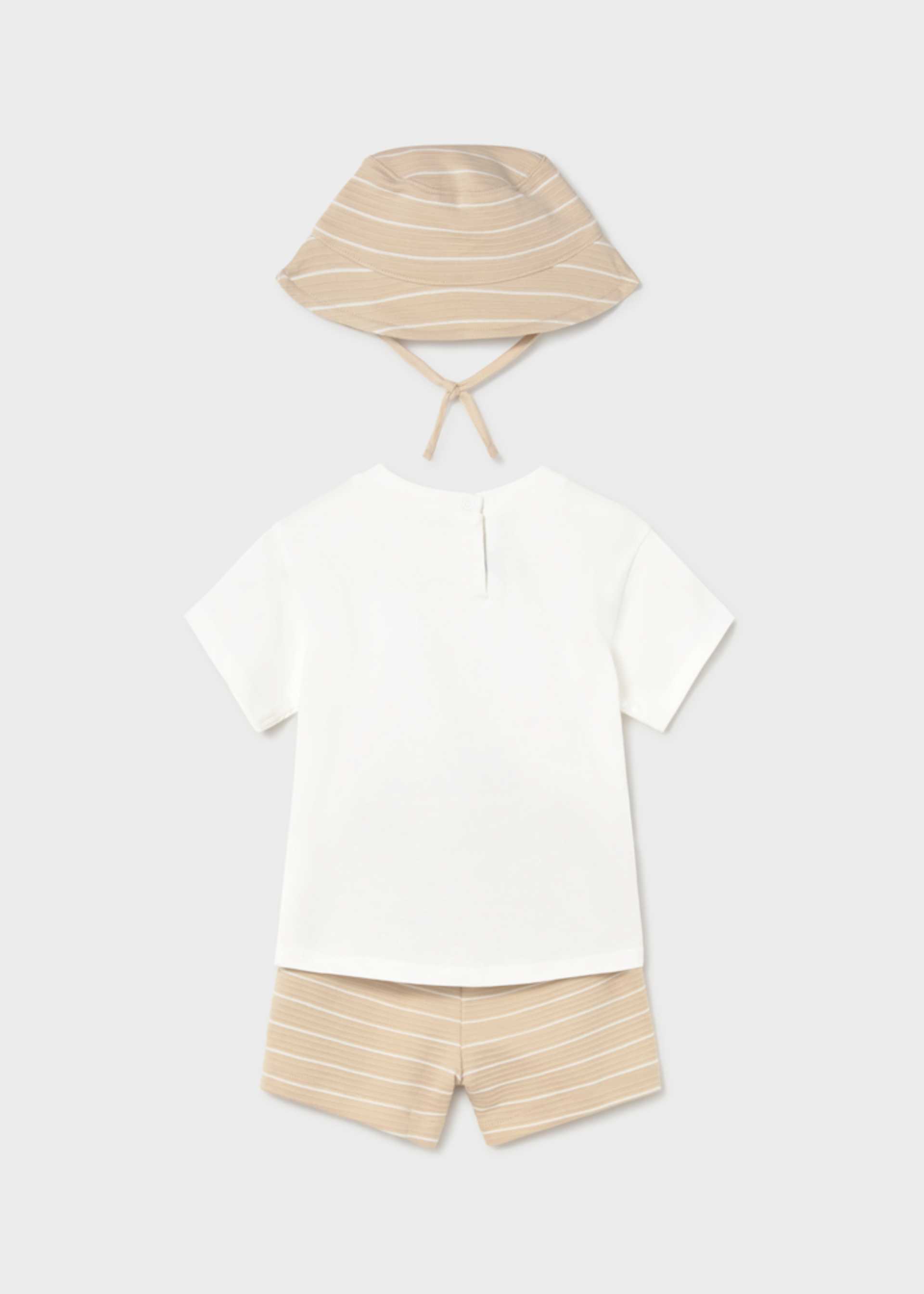 Completo in maglia 3 pezzi con cappello neonato