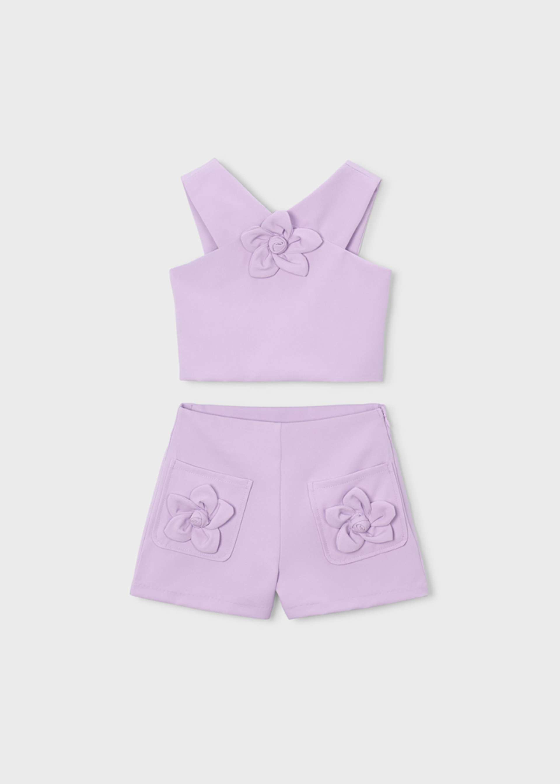 Completo con bermuda e top bambina