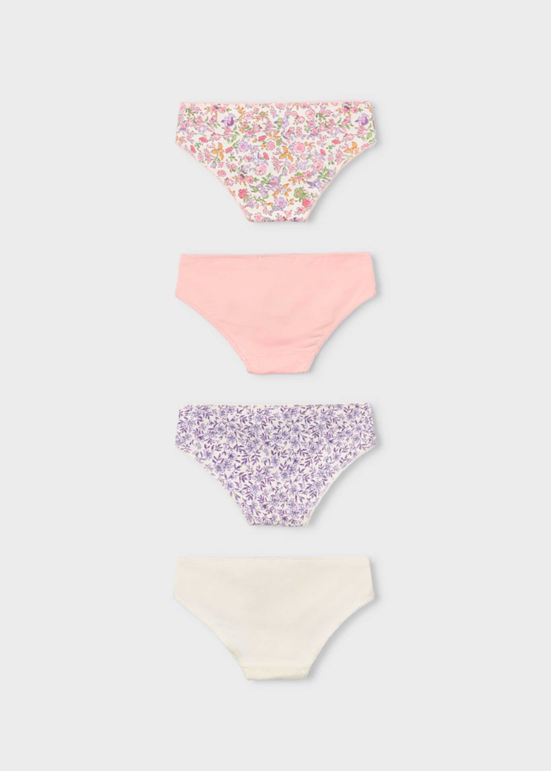 Set of 4 girls' knickers