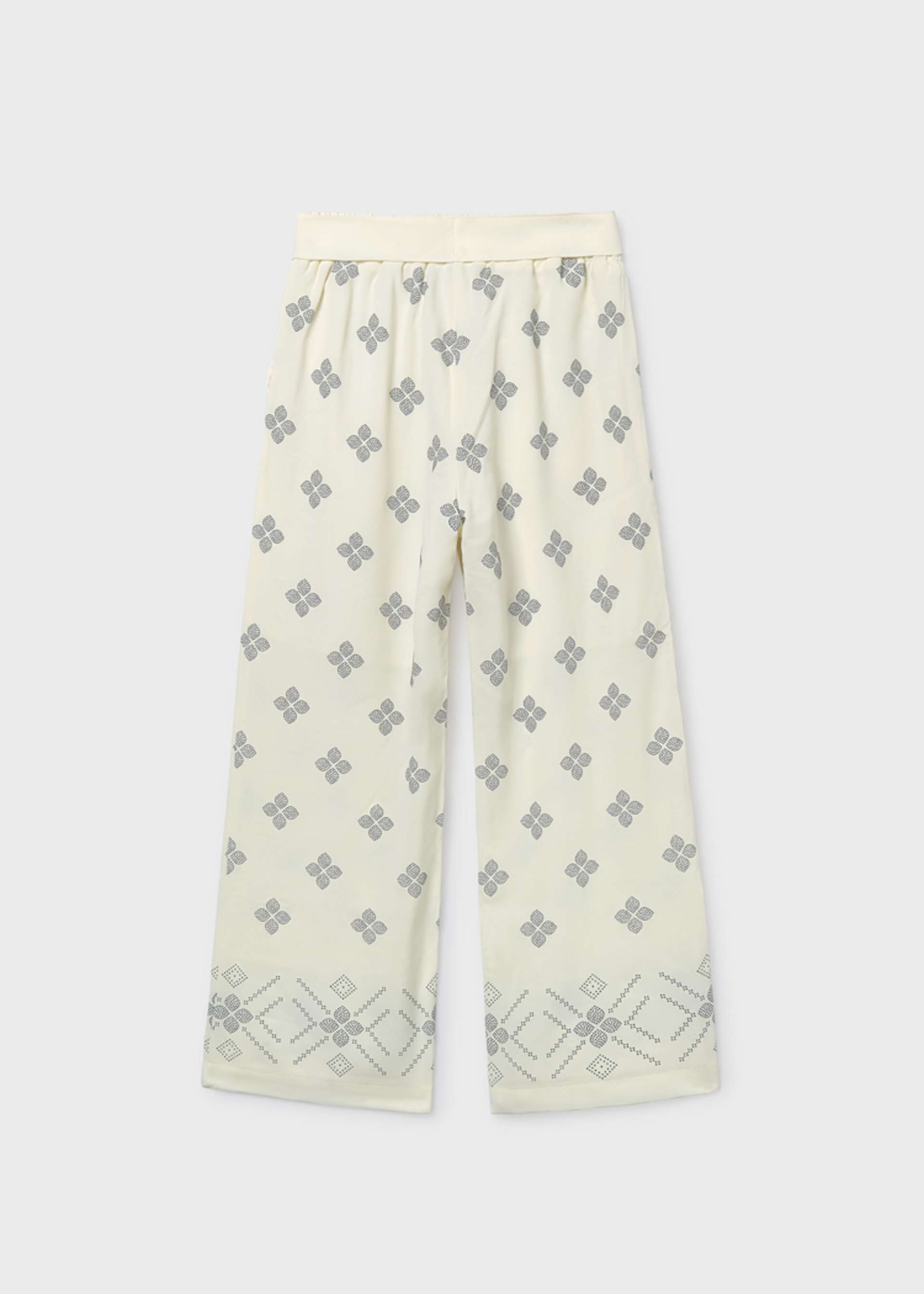 Pantalón largo estampado chica