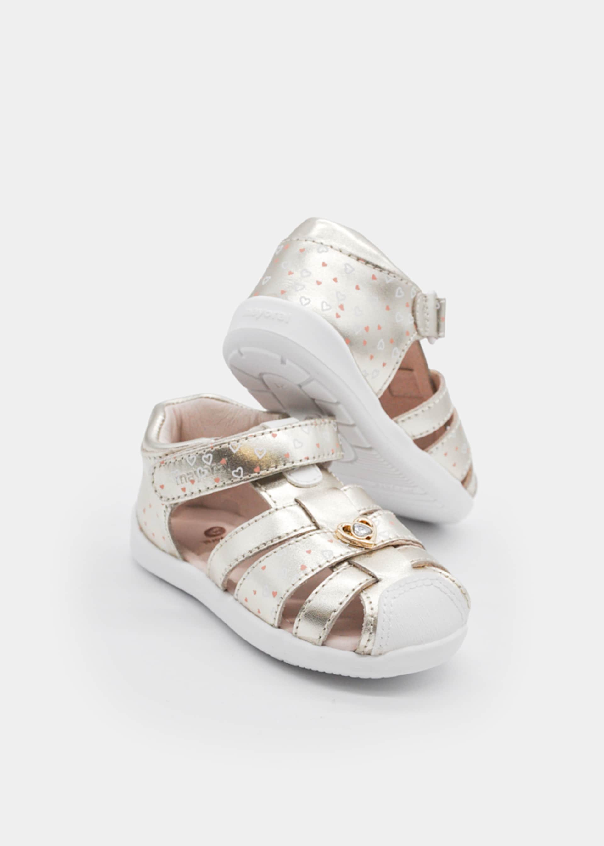 Leder Zehenschutz-Sandalen Baby