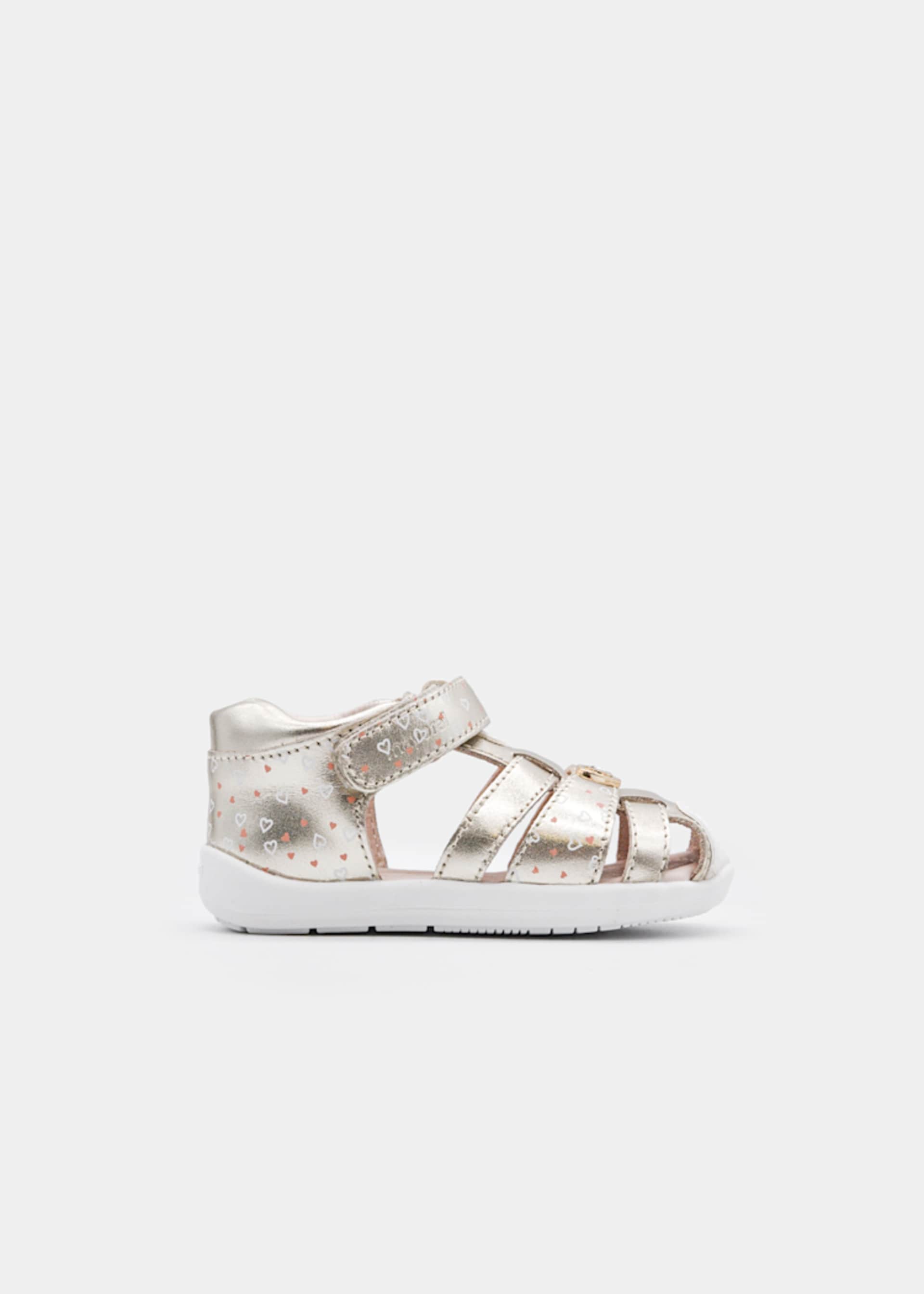 Baby leather jelly sandals