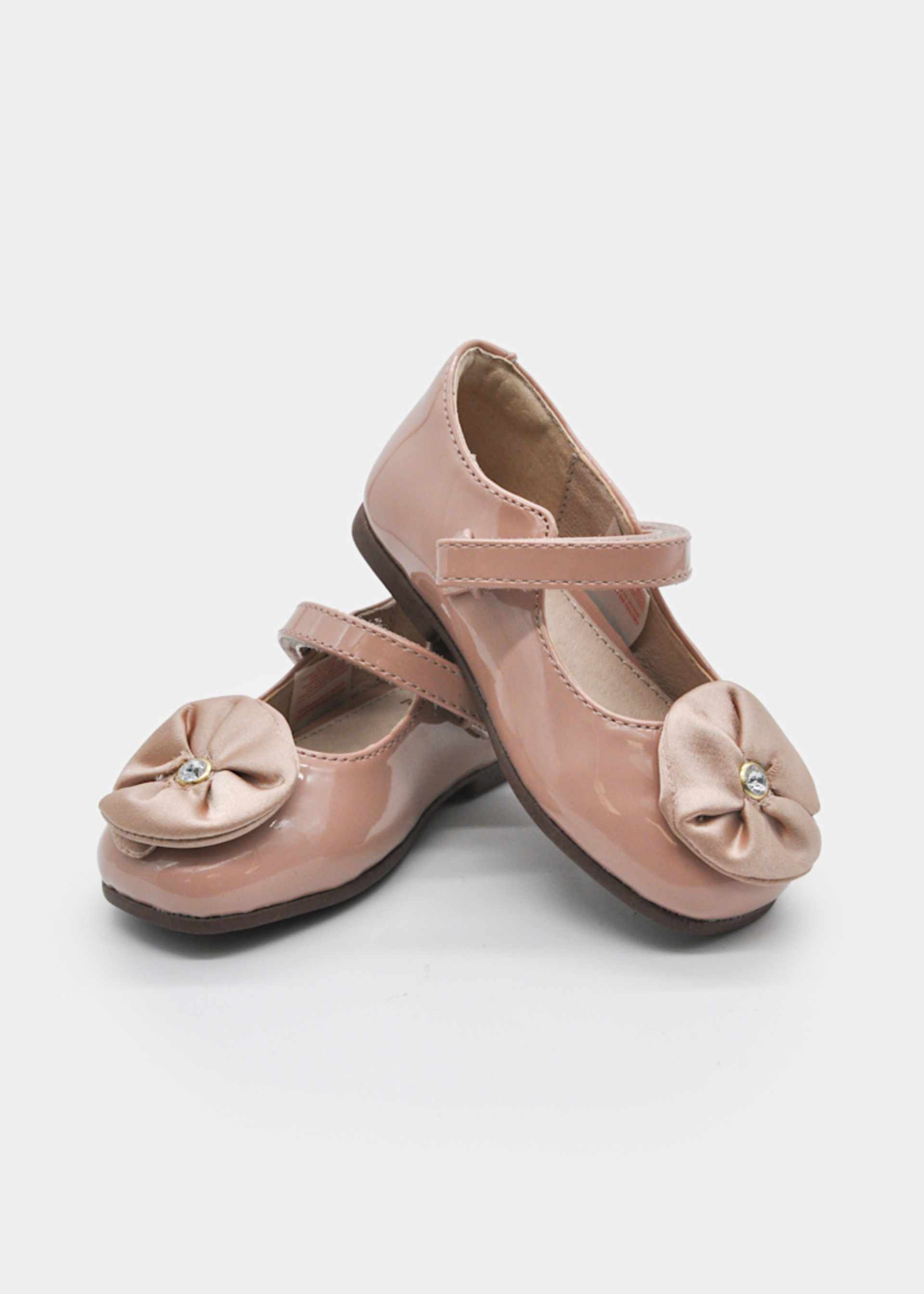 Ballerines en cuir vernis à motif floral bébé Ballerines en cuir vernis à motif floral bébé