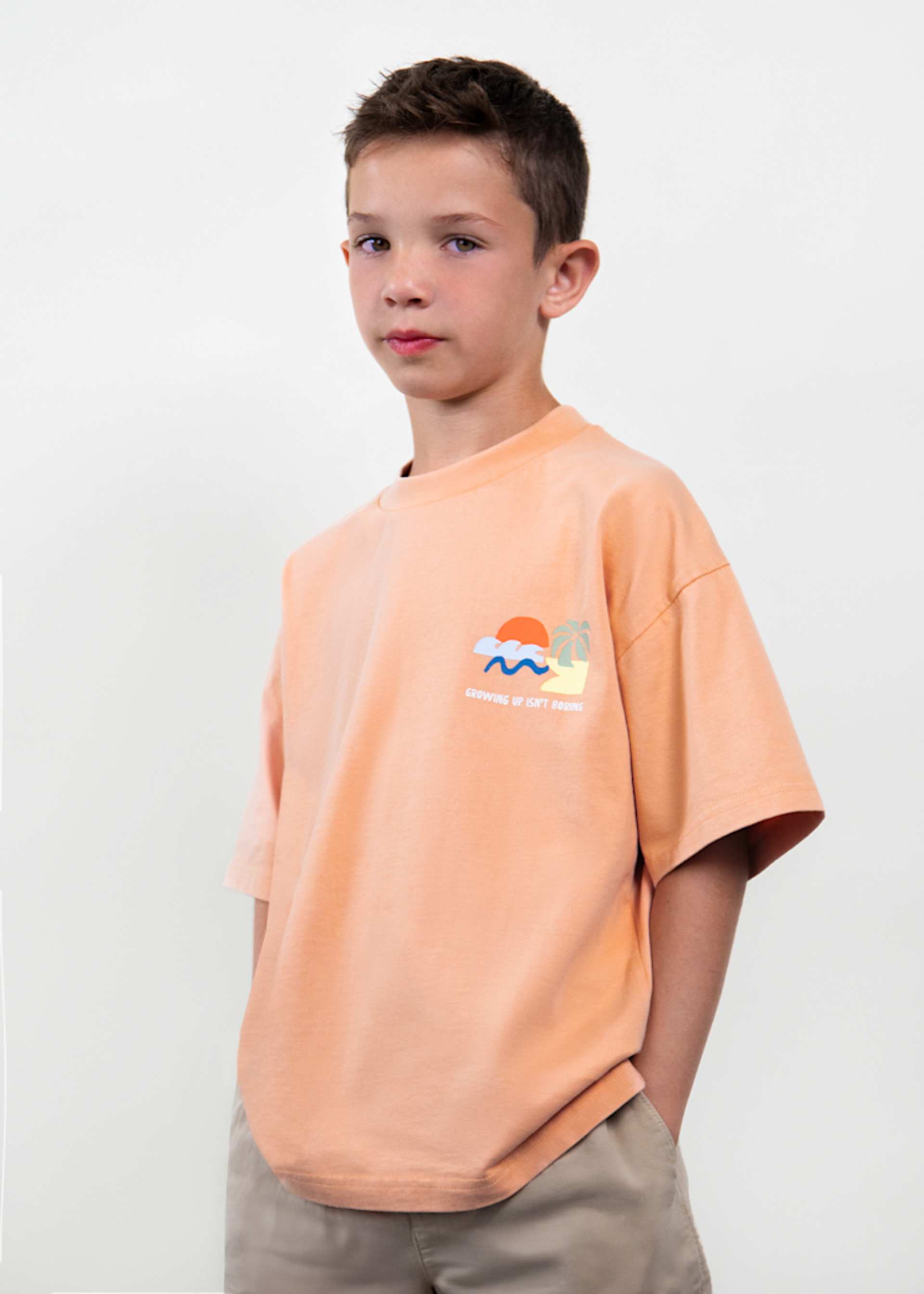 Maglietta illustrazione Boston Kids bambino