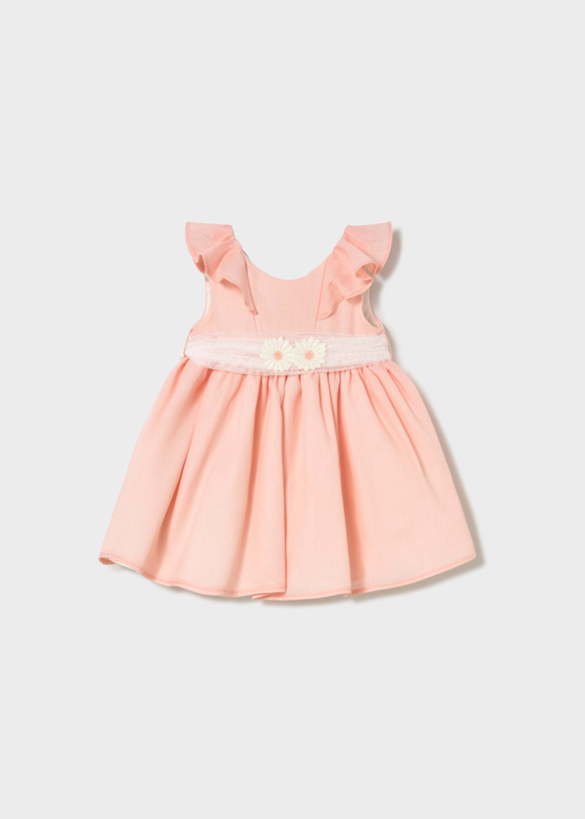 Vestito tulle con fusciacca neonata