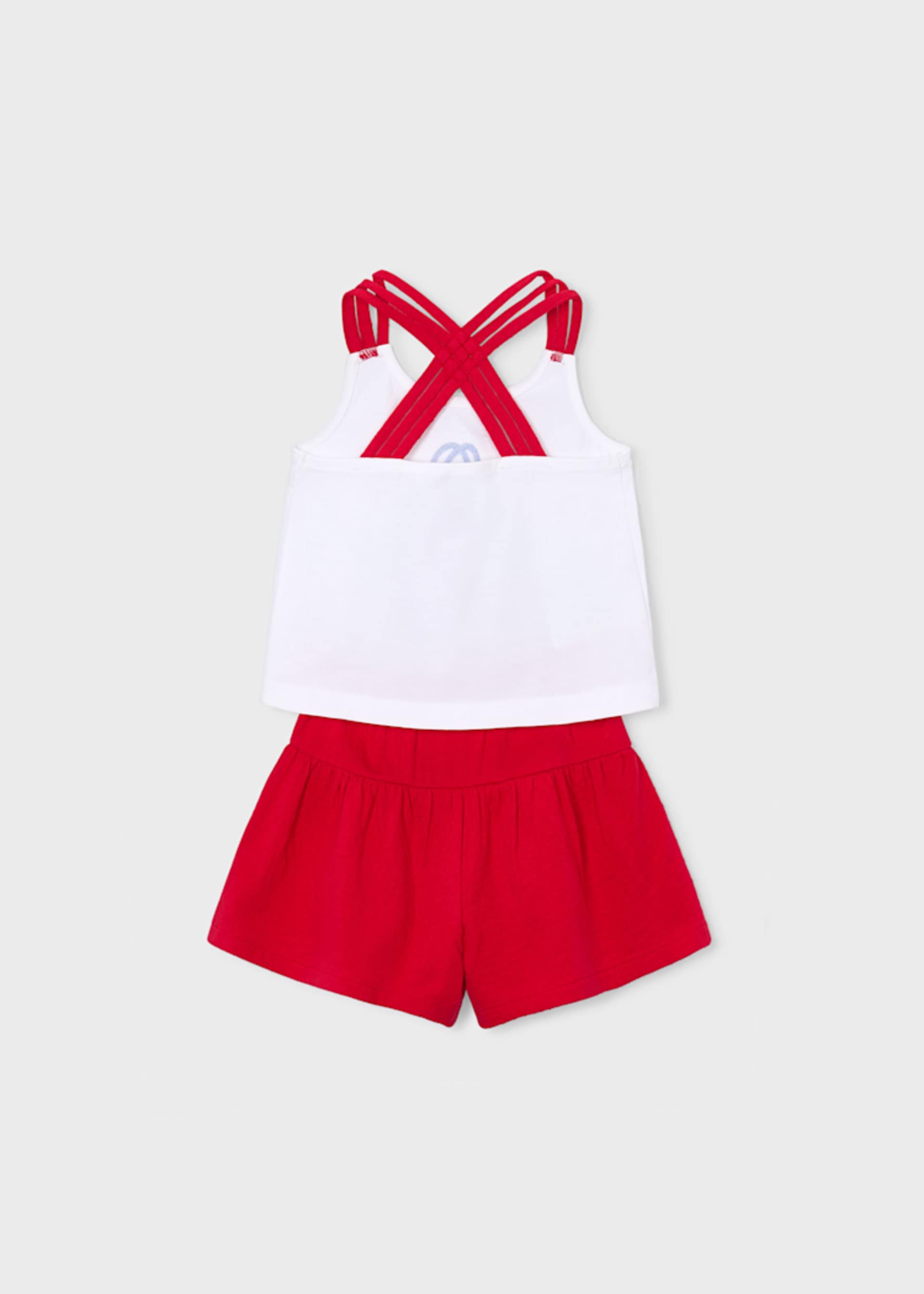 Conjunto fresas pantalón corto niña