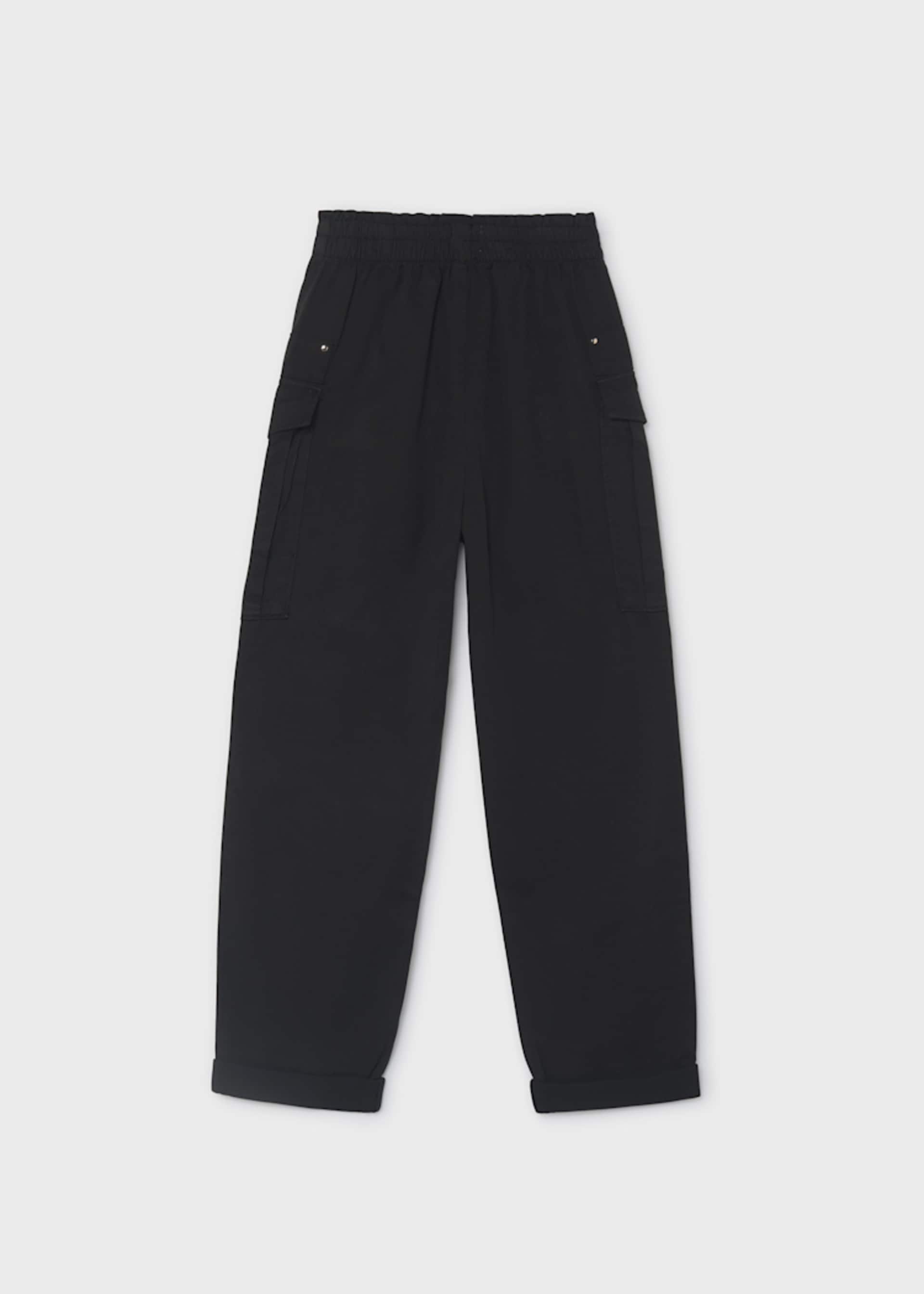 Pantaloni lungi cu buzunare fata