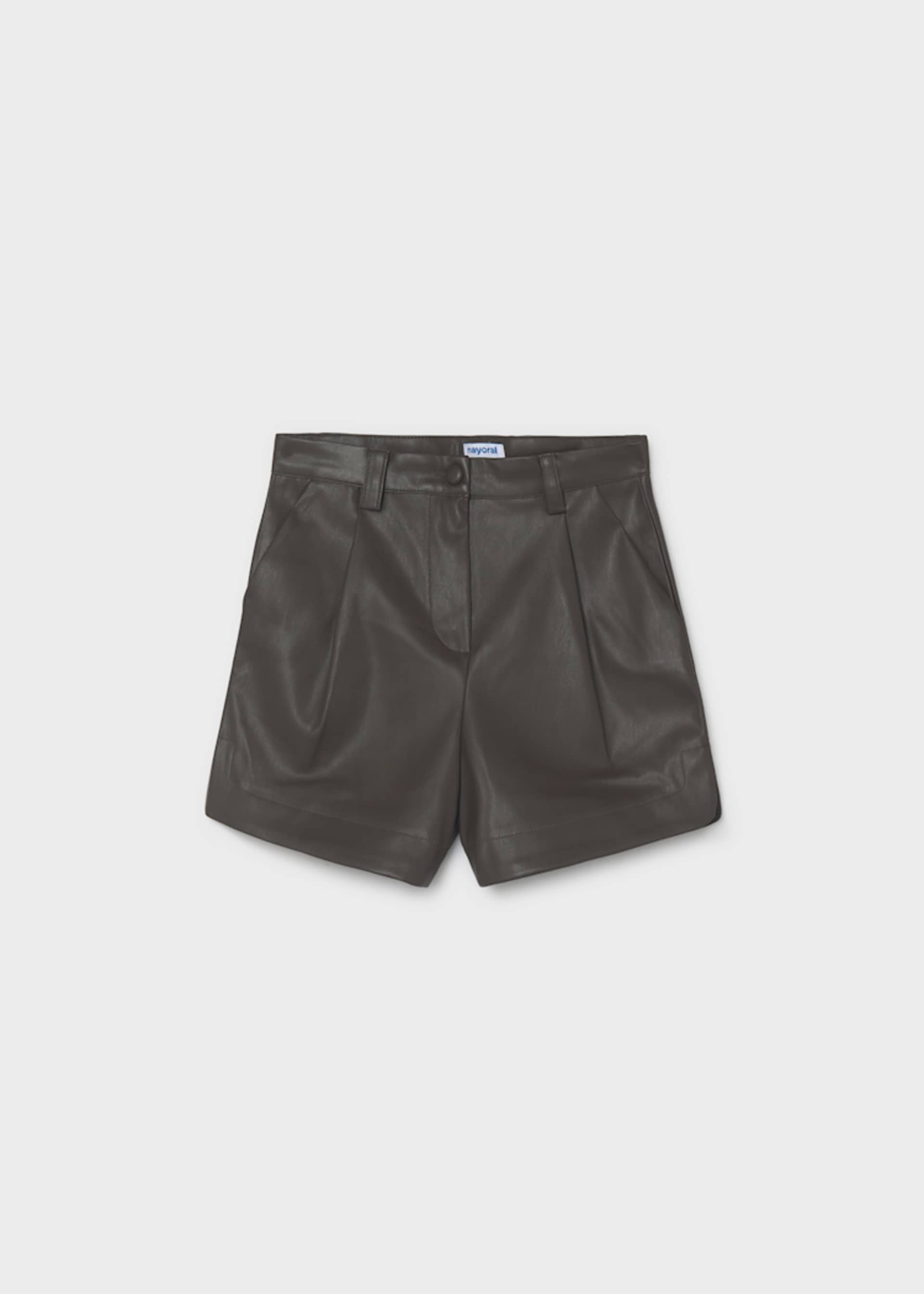 Bermude imitatie piele fata