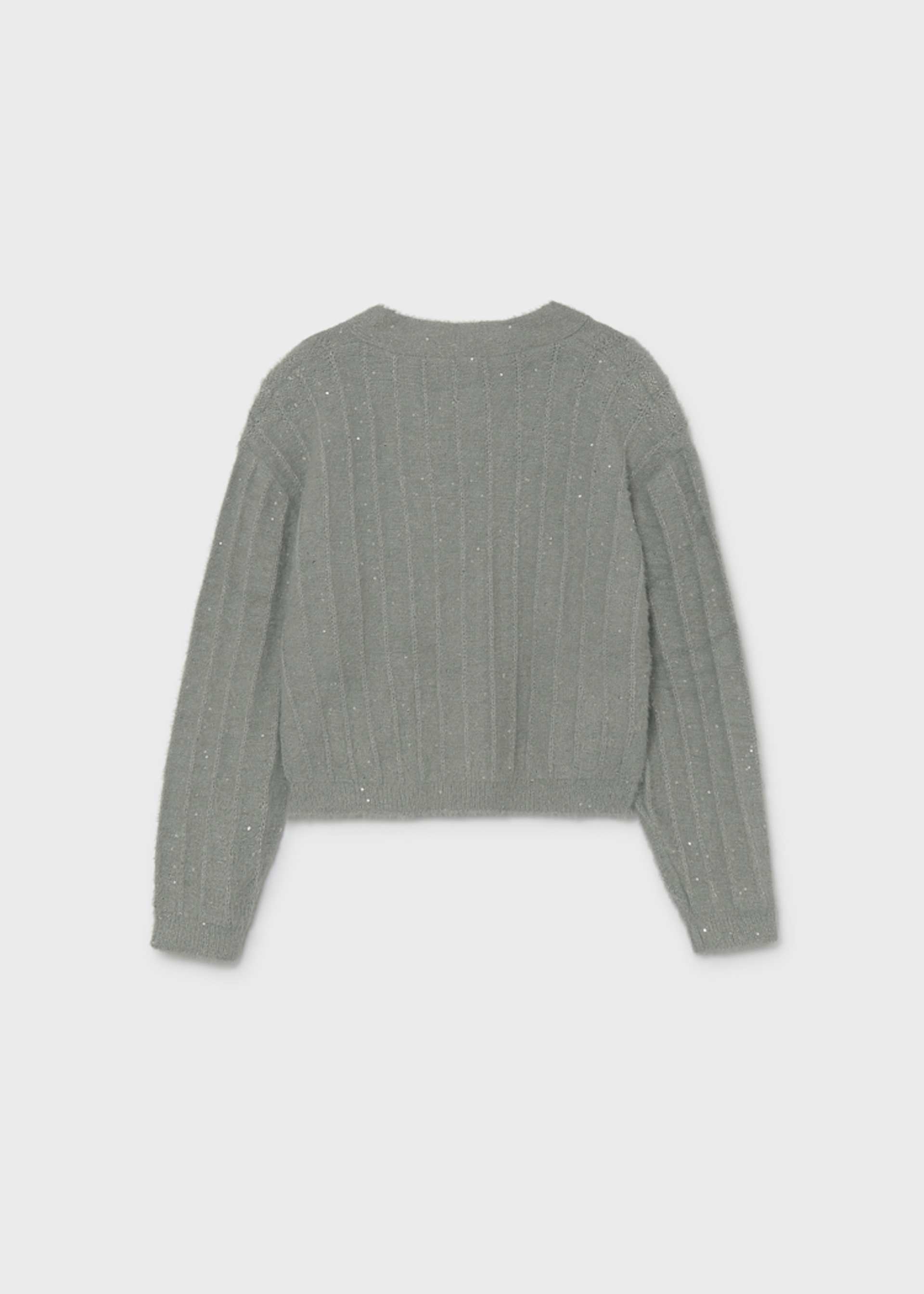 Strickjacke Pailleten Teenager Mädchen