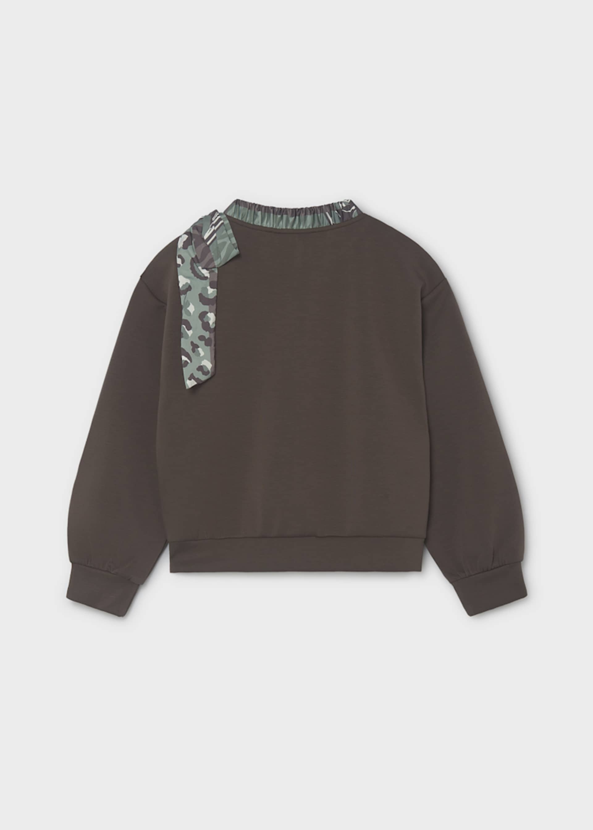 Girls' bow sweatshirt