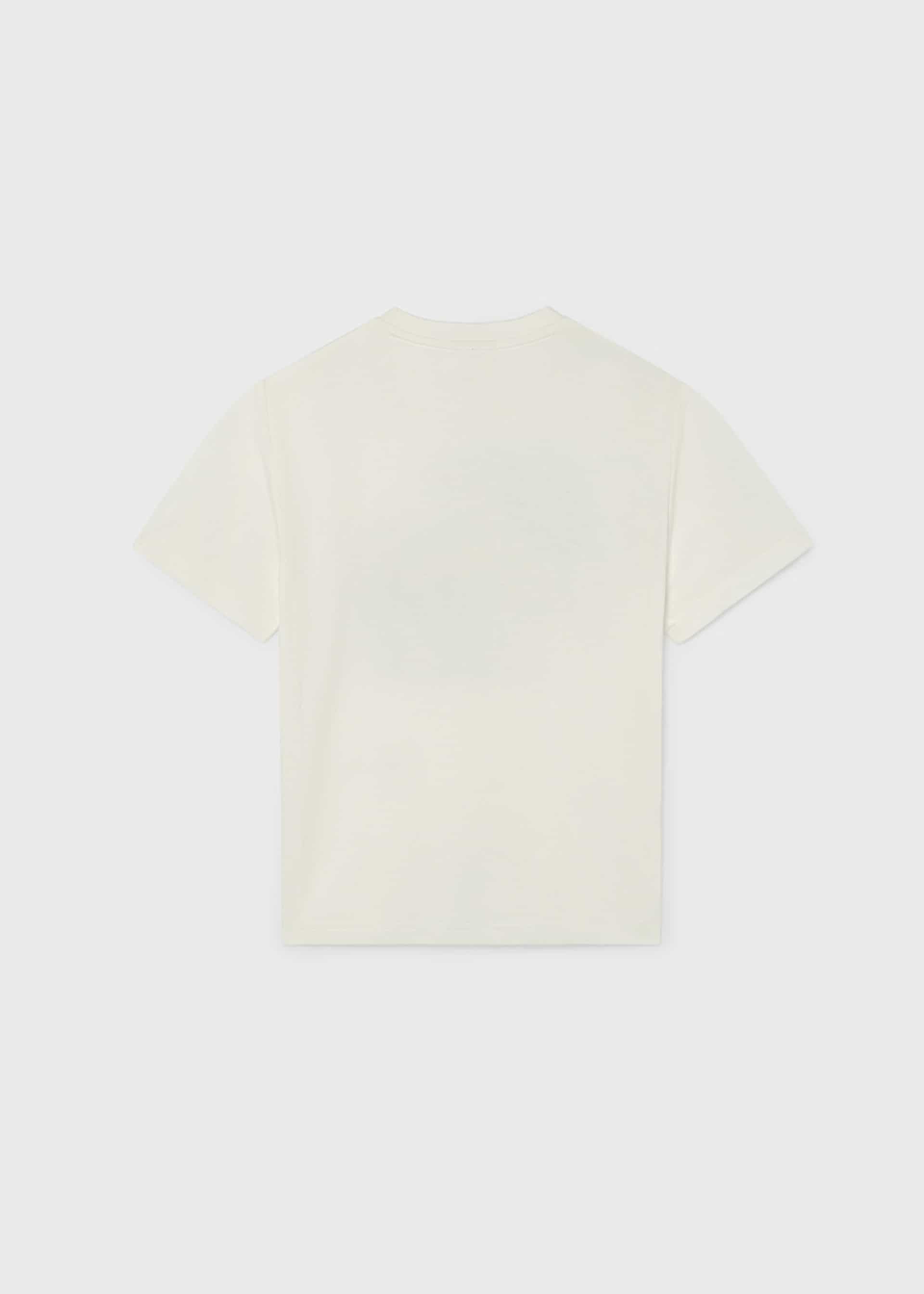 Boys' short-sleeved T-shirt with embossed design
