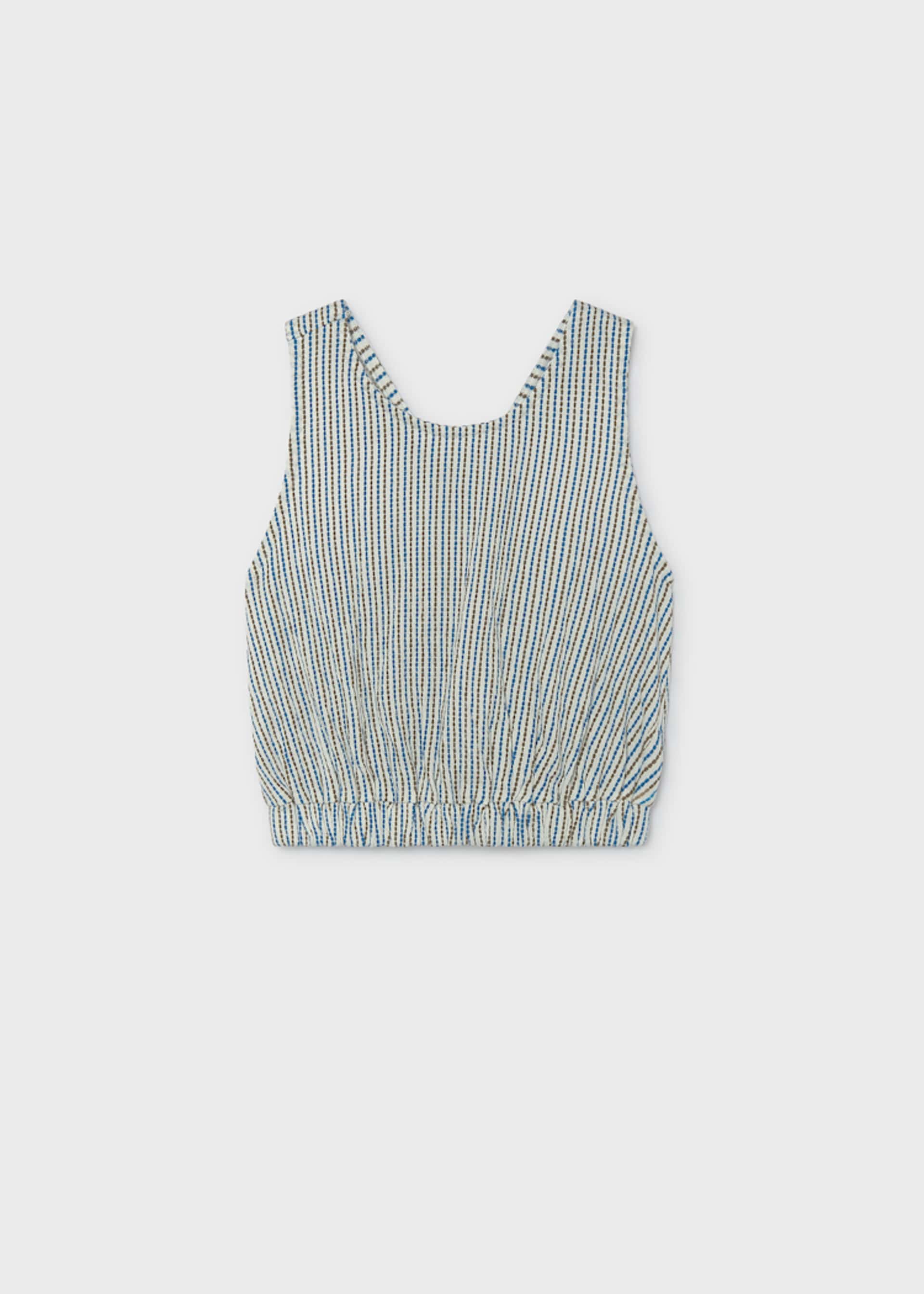 T-shirt imprimé à rayures fille