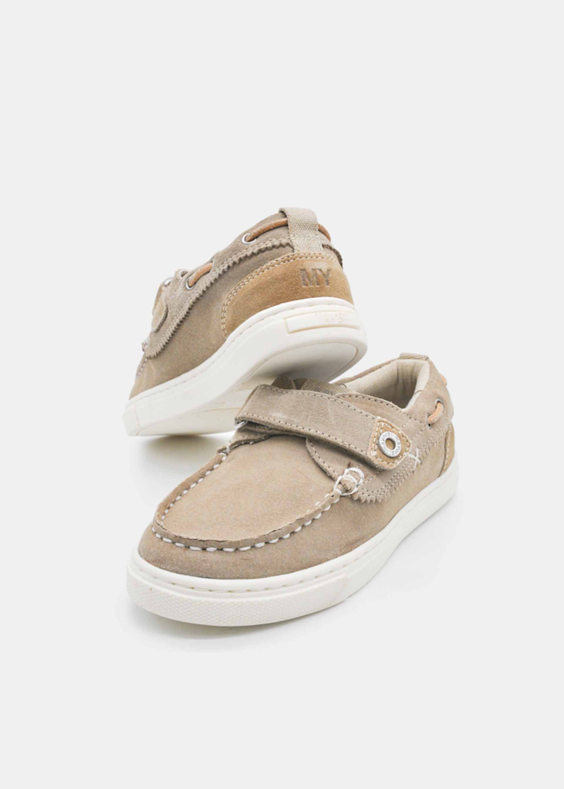 Scarpe modello nautico scamosciate bambino