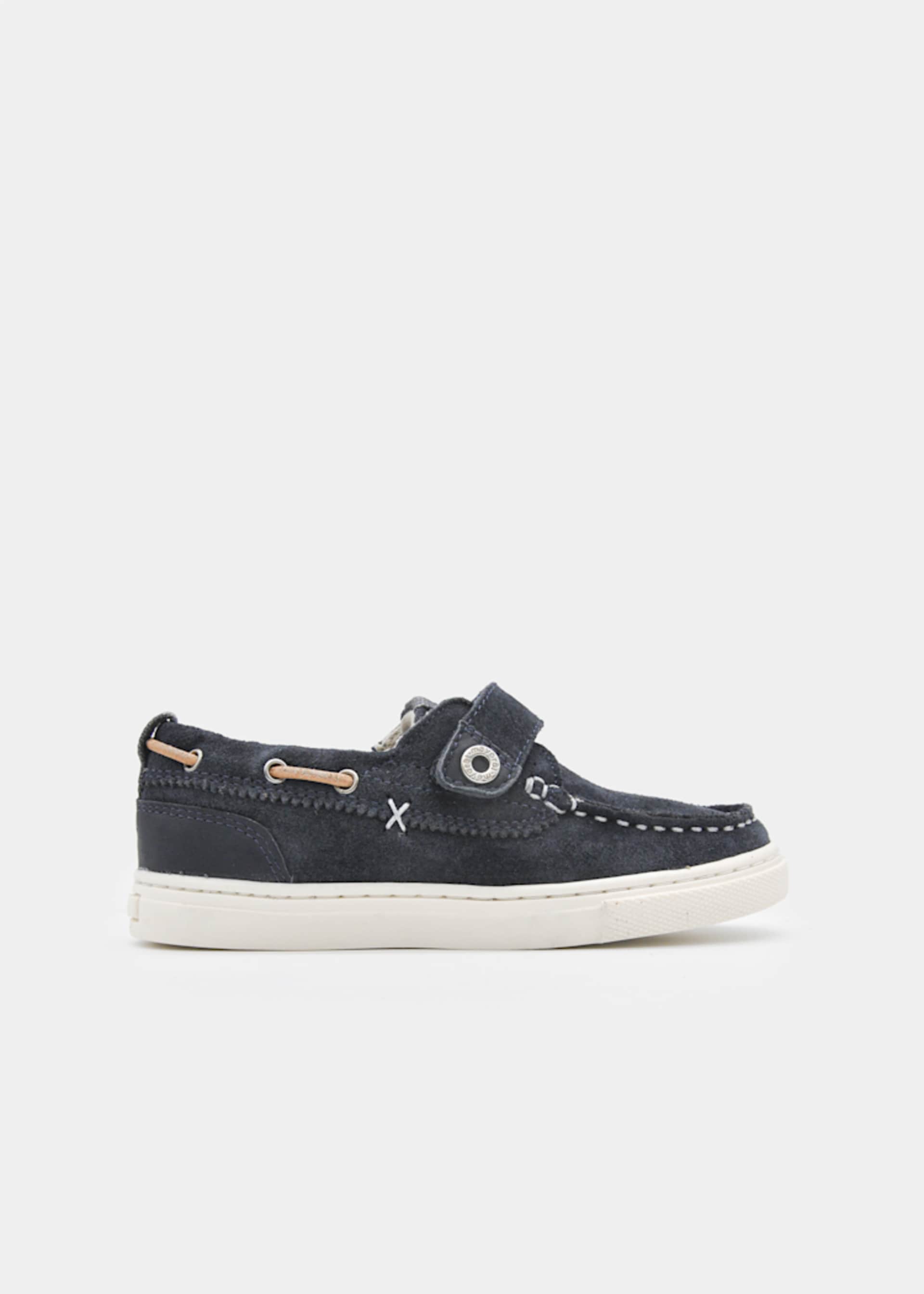 Scarpe modello nautico scamosciate bambino