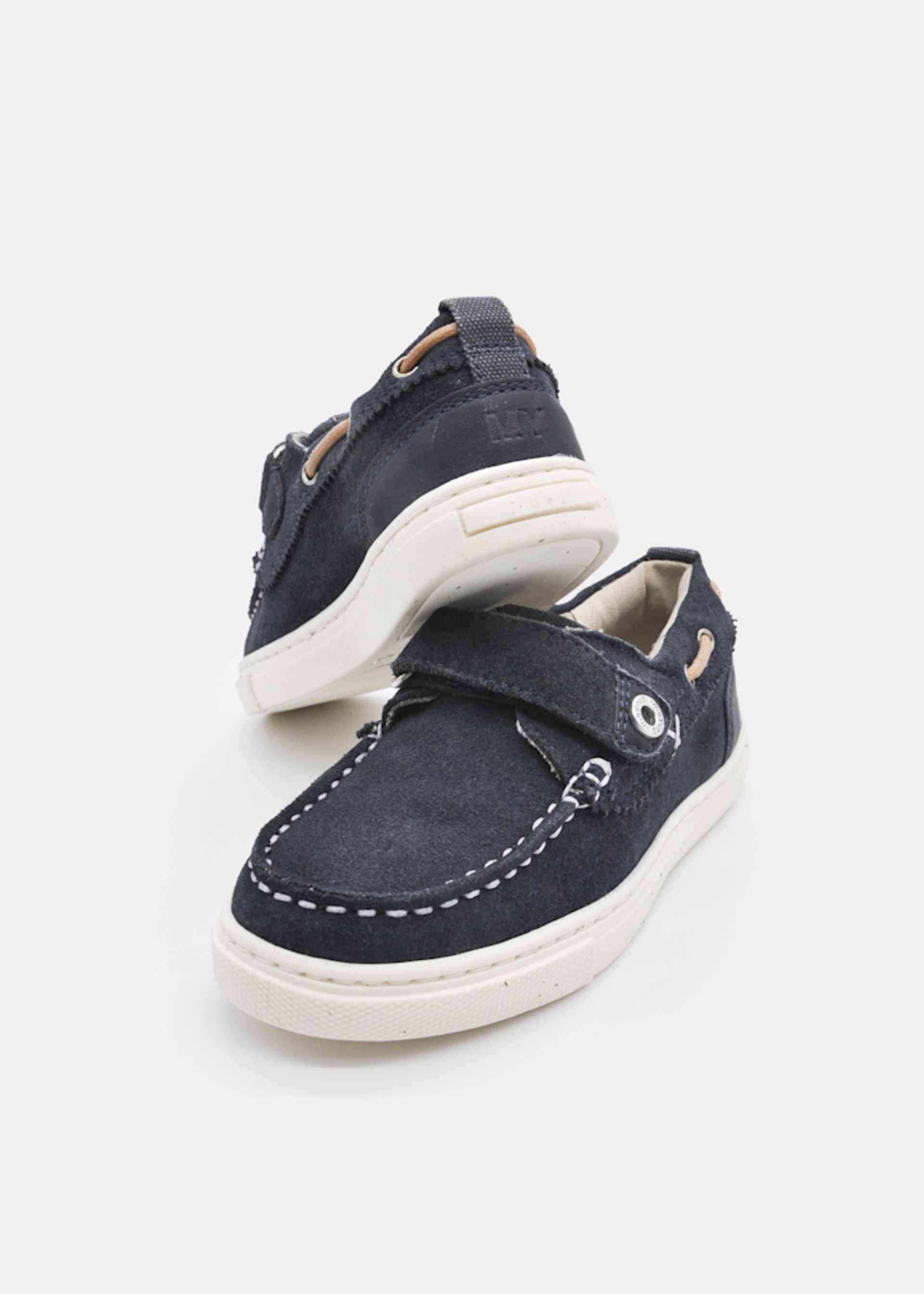 Scarpe modello nautico scamosciate bambino