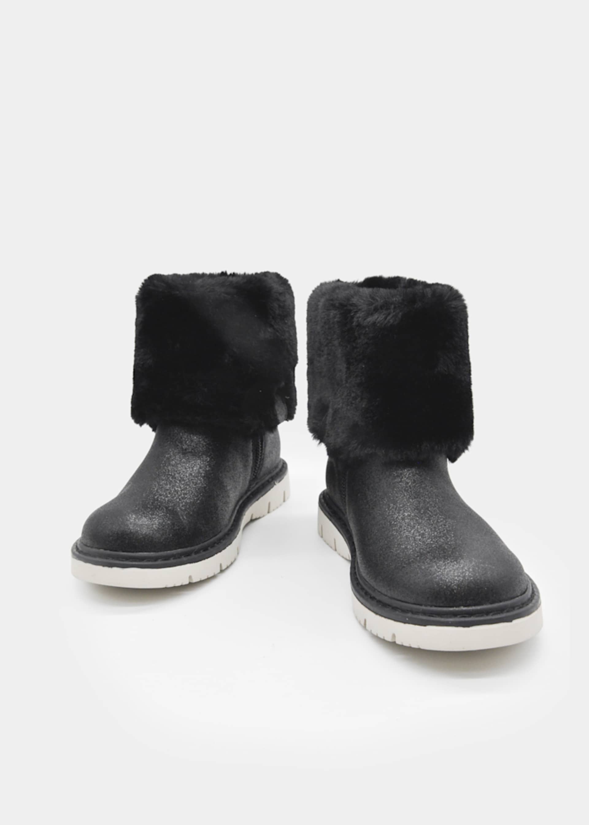 Girls' fur ankle boots