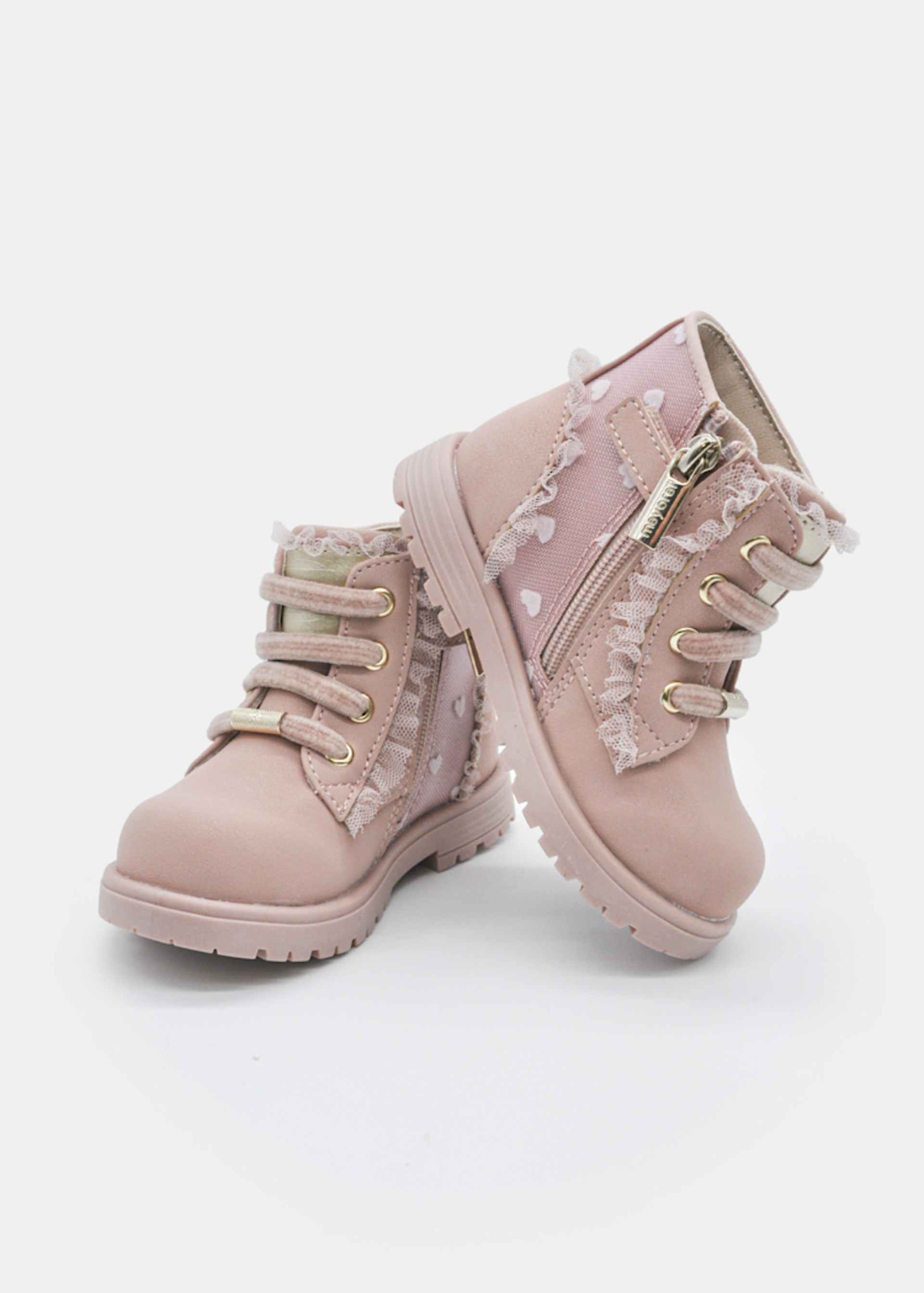 Botin biker corazones bebé