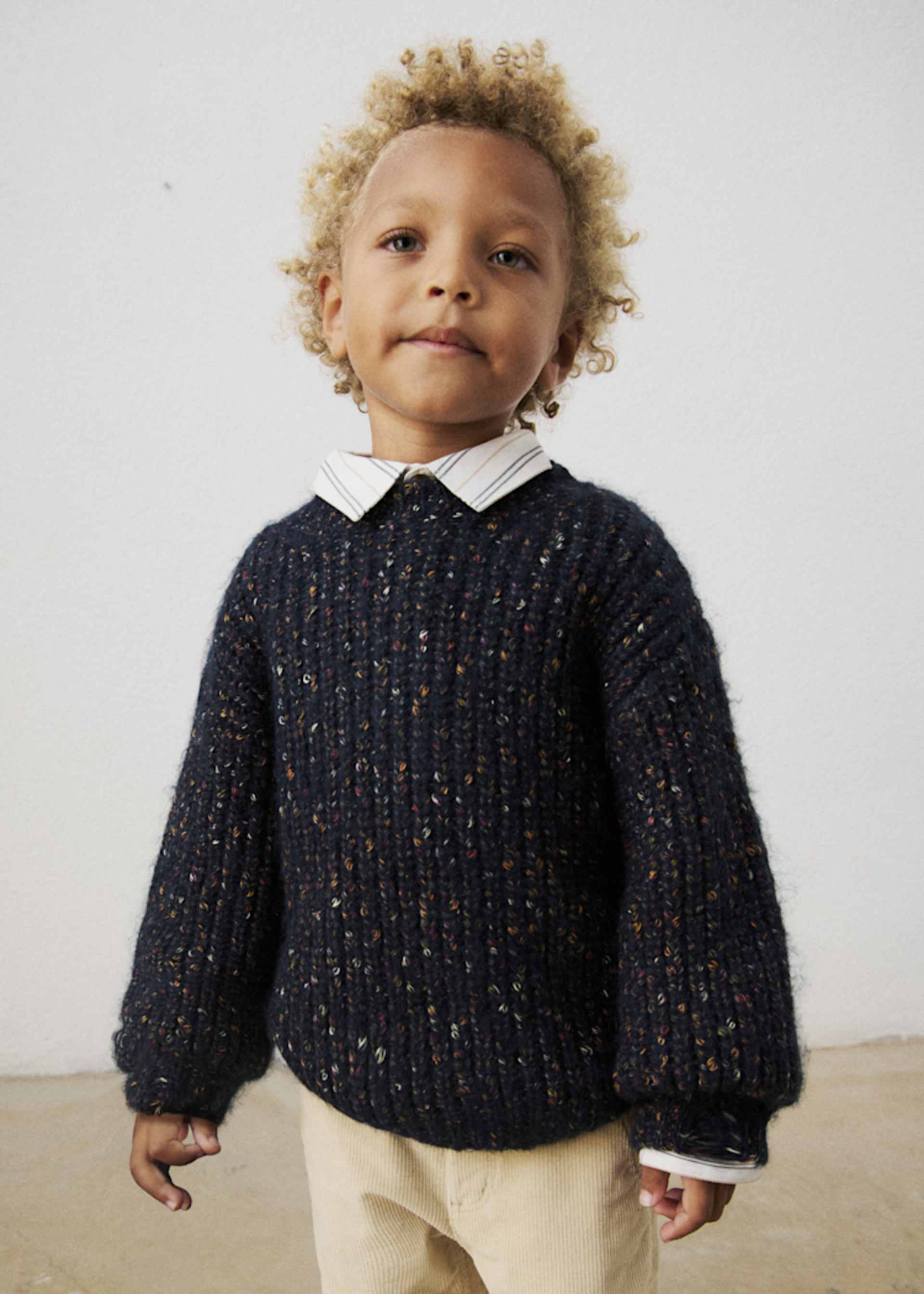 Boys' tweed jumper