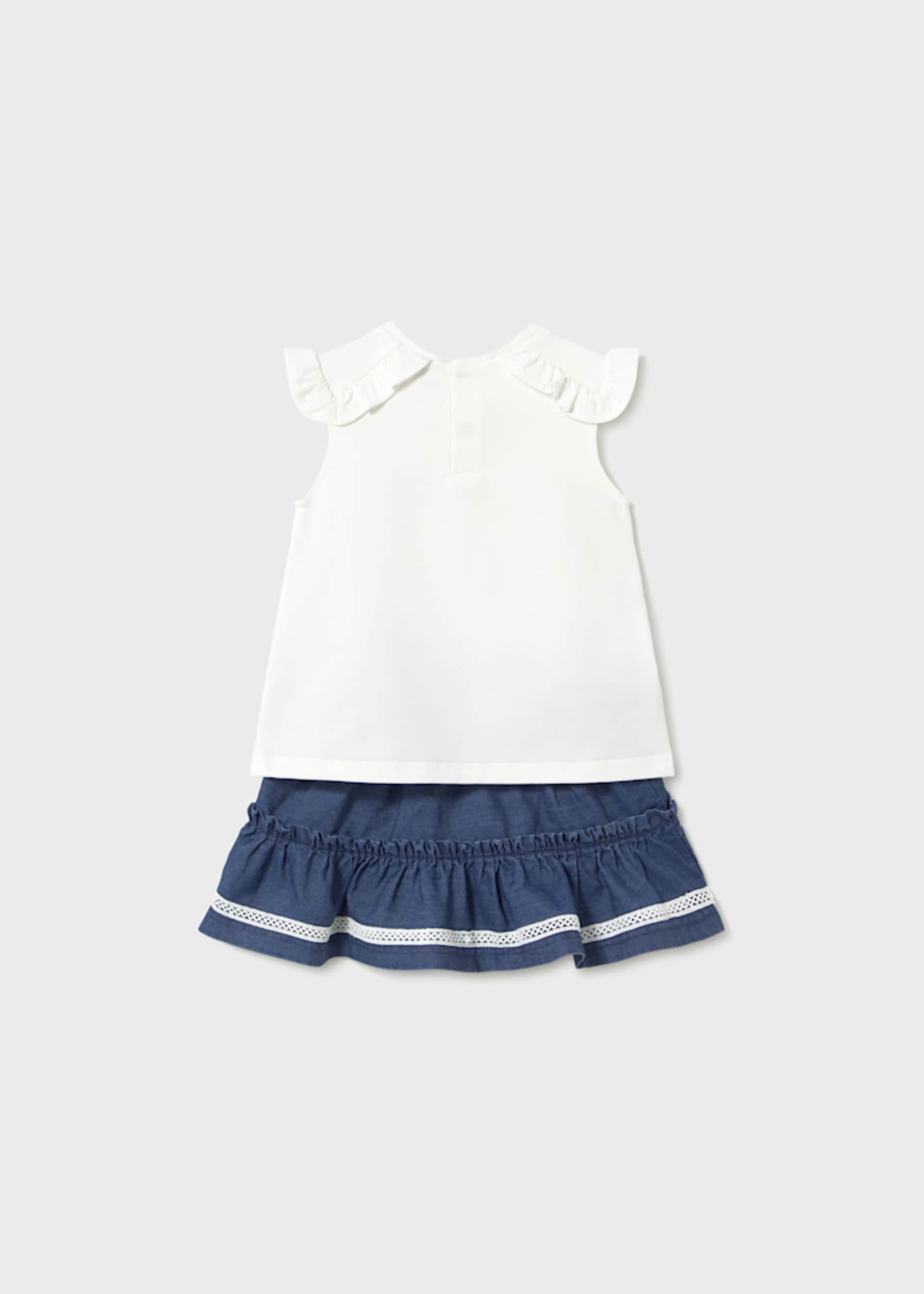 Conjunto falda y camiseta muñecas bebé