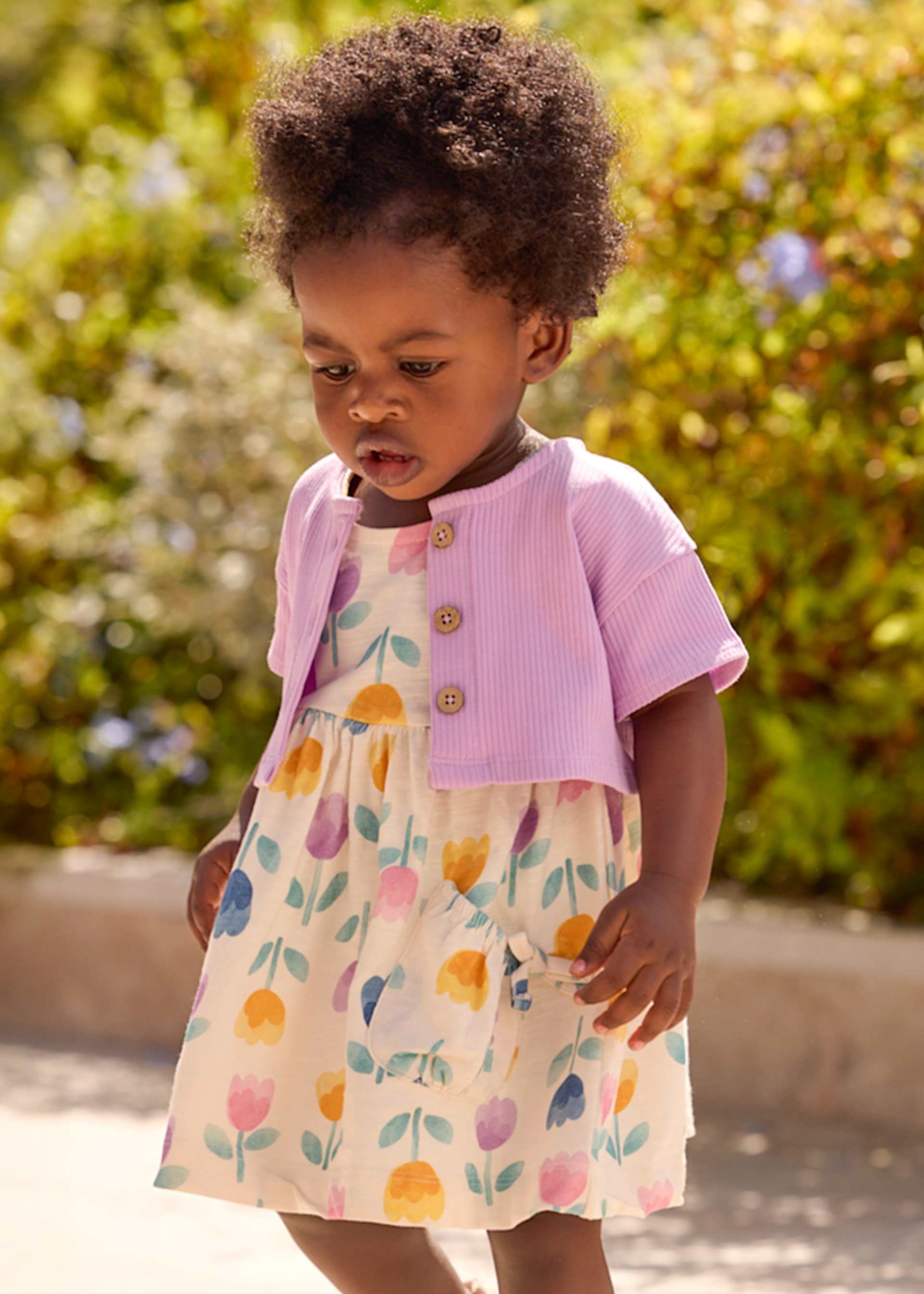 Kleid gemustert mit Jacke Baby