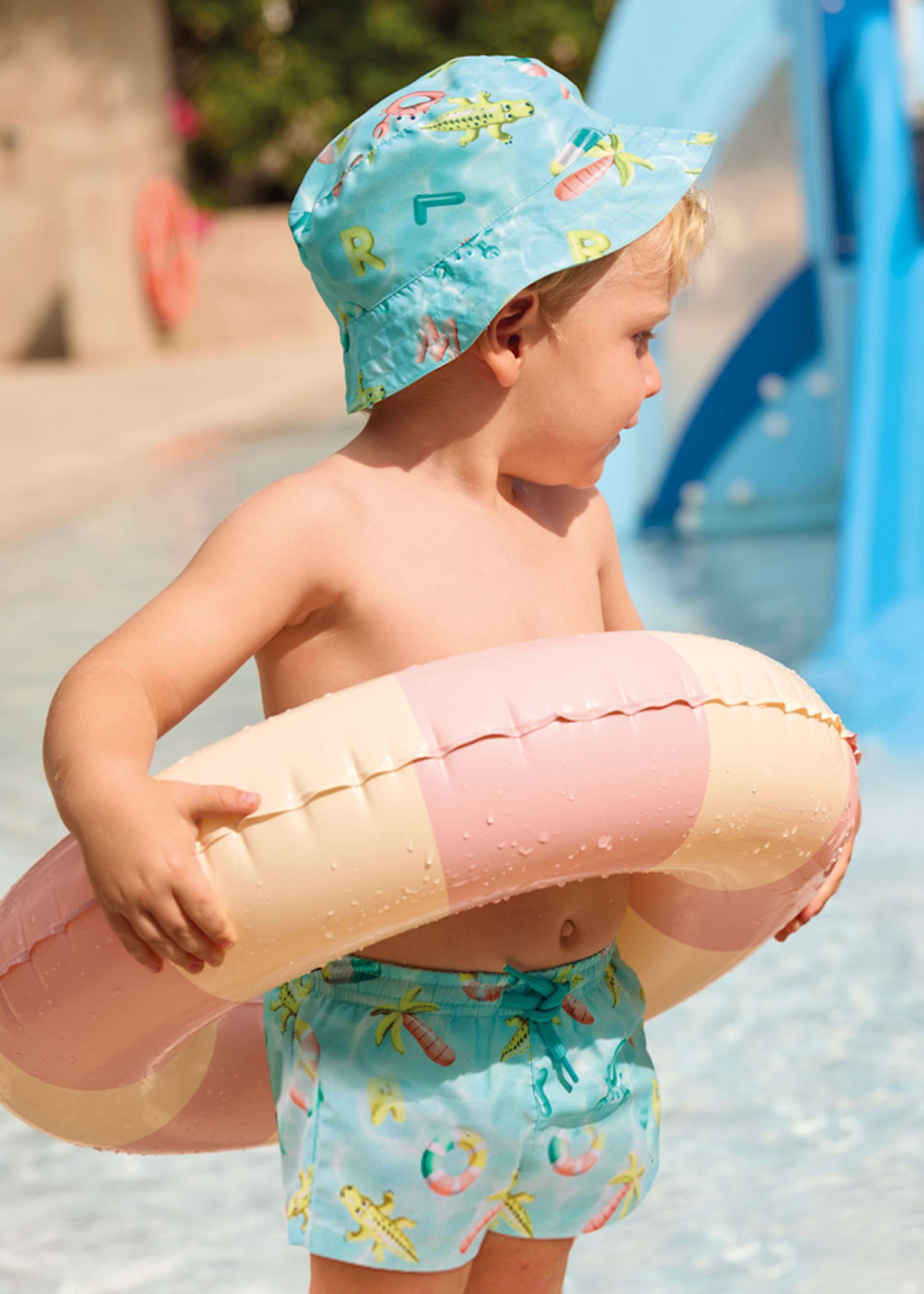 Bade-Set mit Wendemütze Sonnenschutz Baby