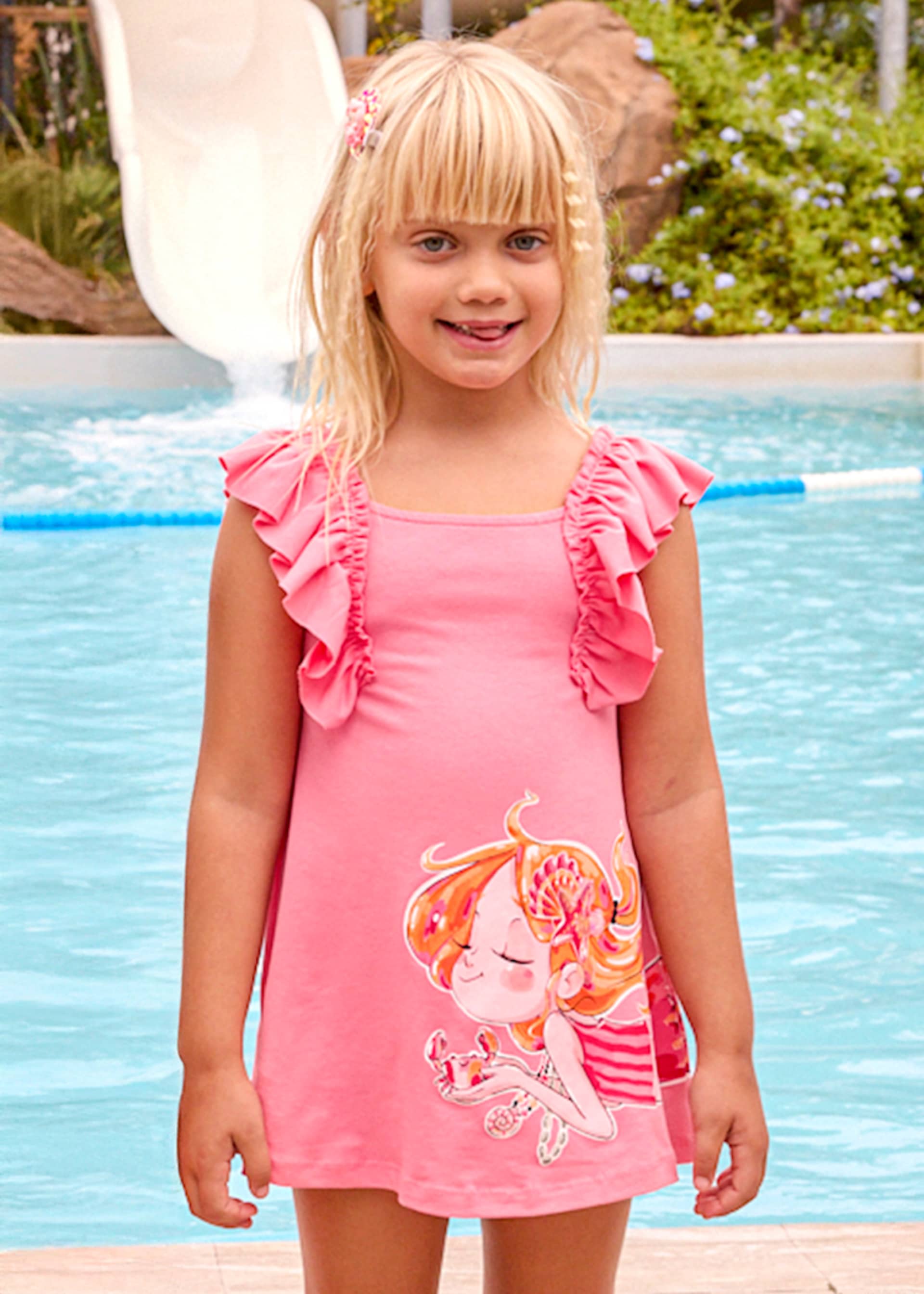 Vestido punto holanes niña