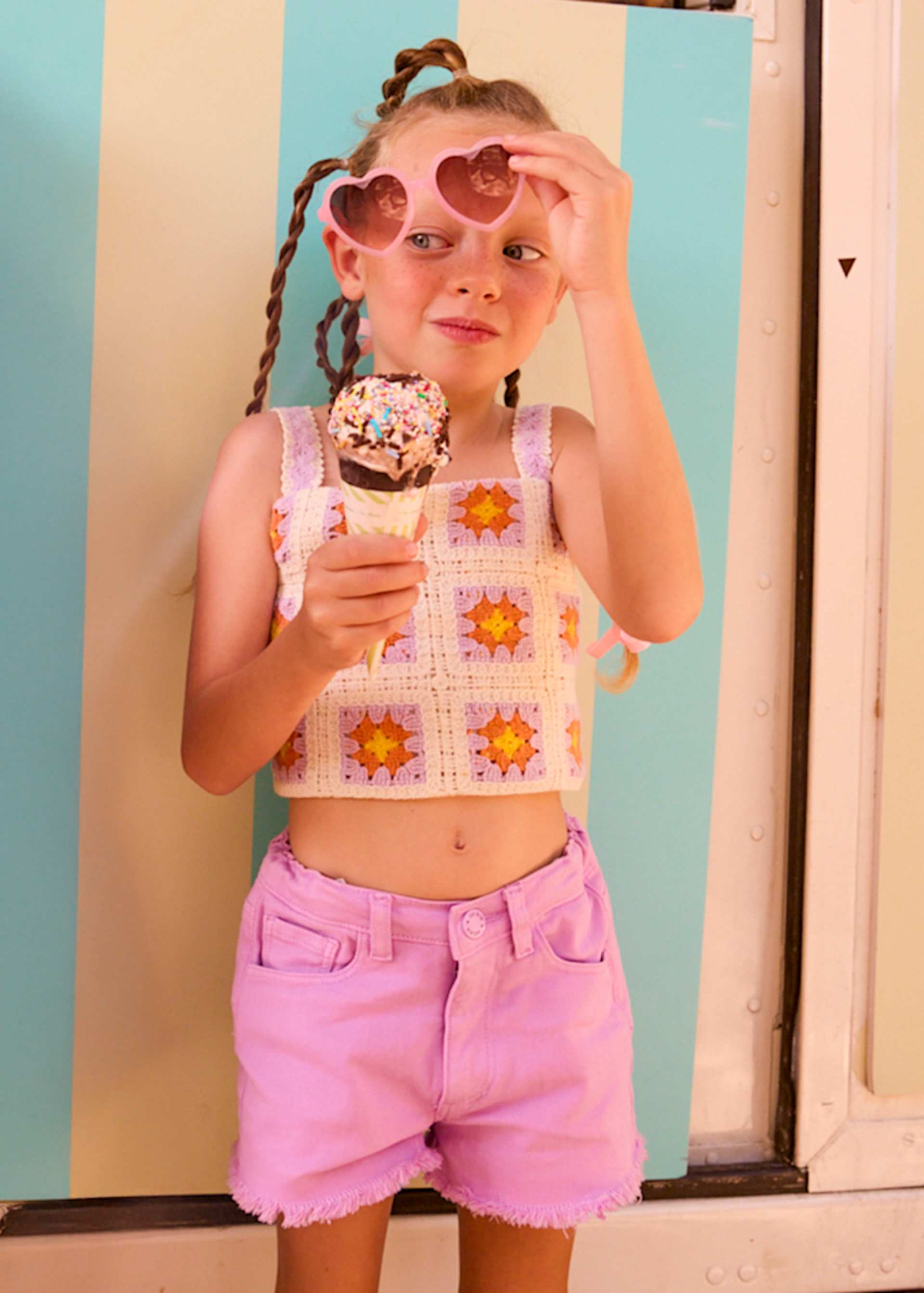 Short en sergé basique