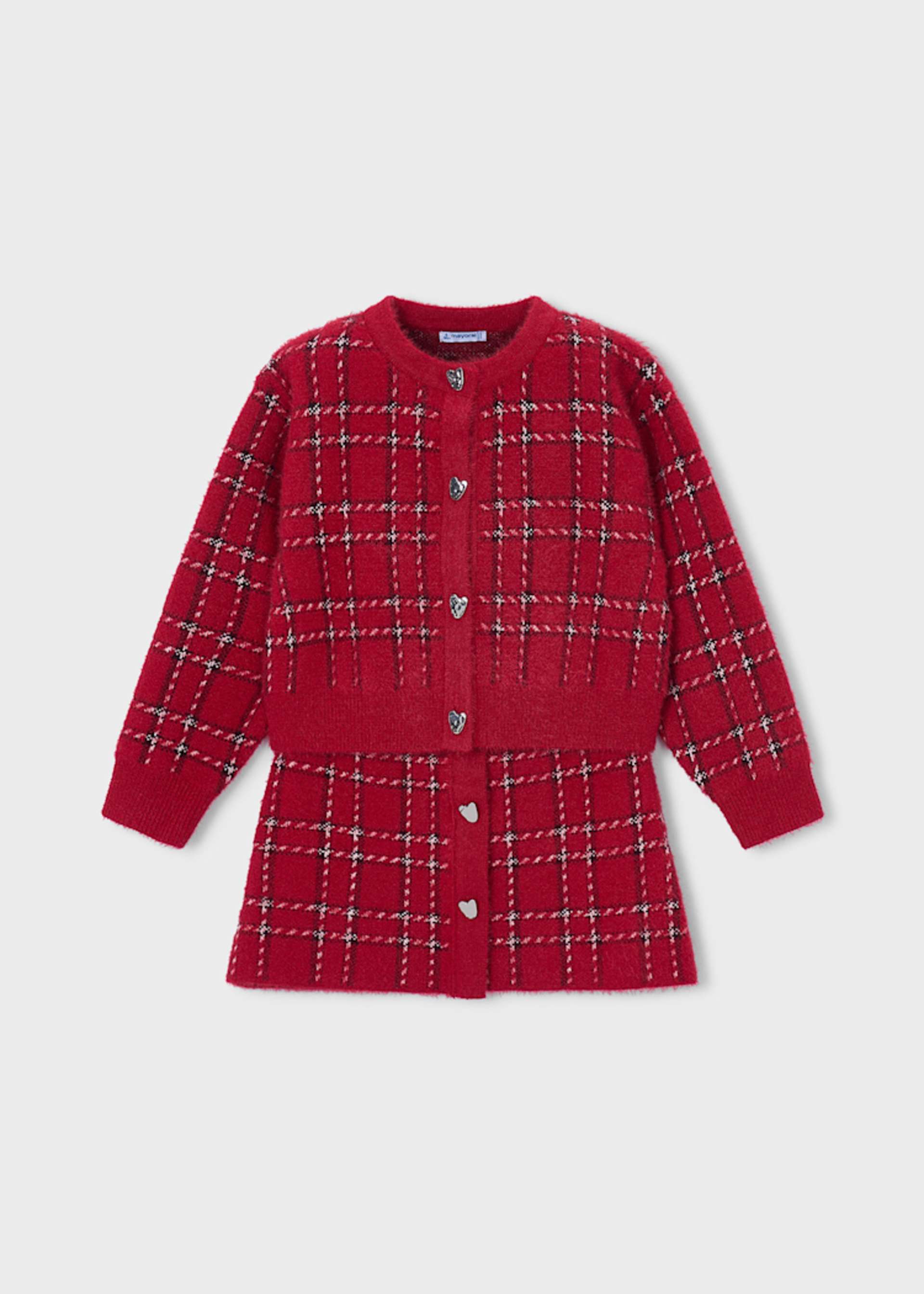 Set Rock und Strickjacke Mädchen