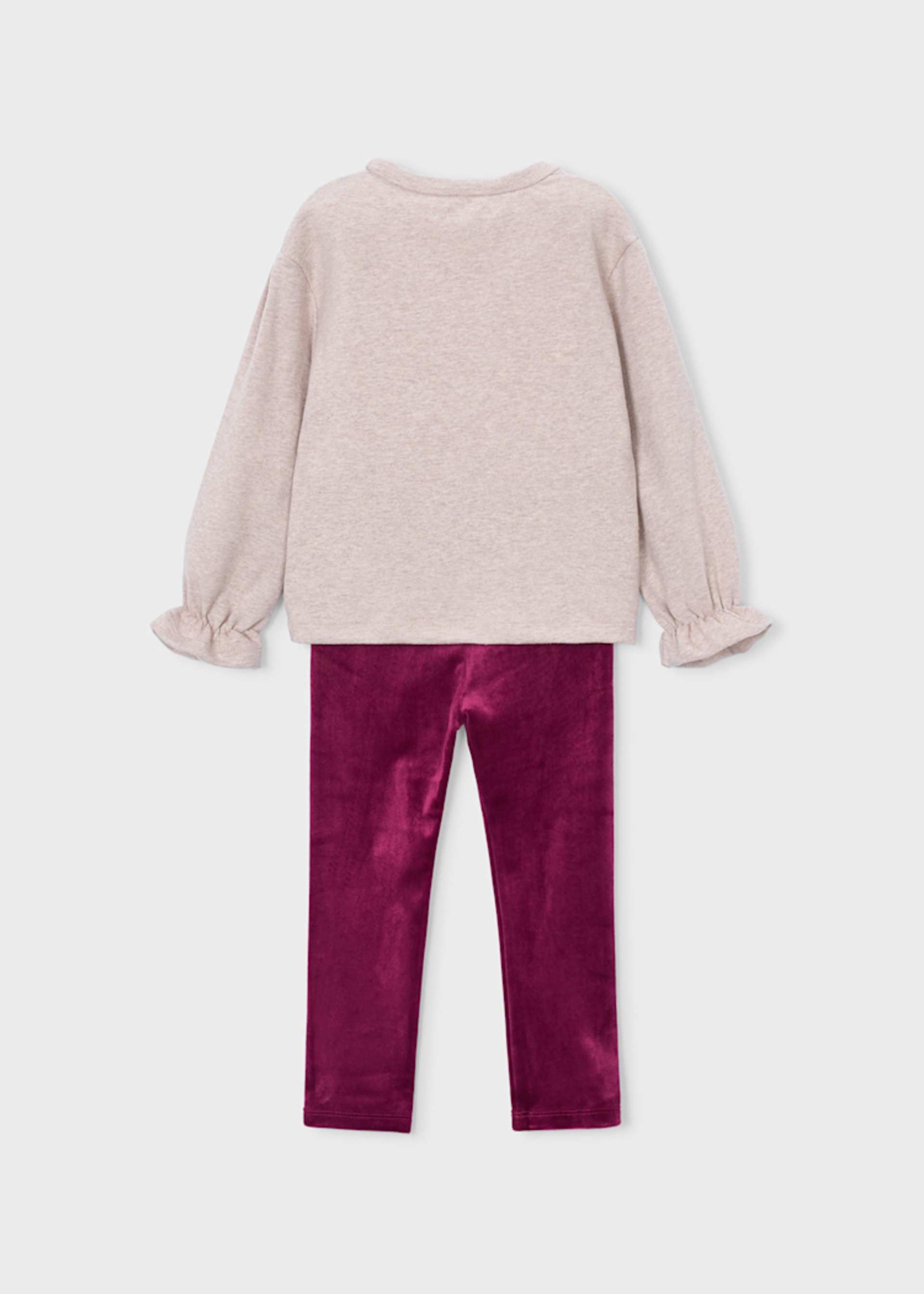 Conjunto legging y sudadera lazos niña Conjunto legging y sudadera lazos niña