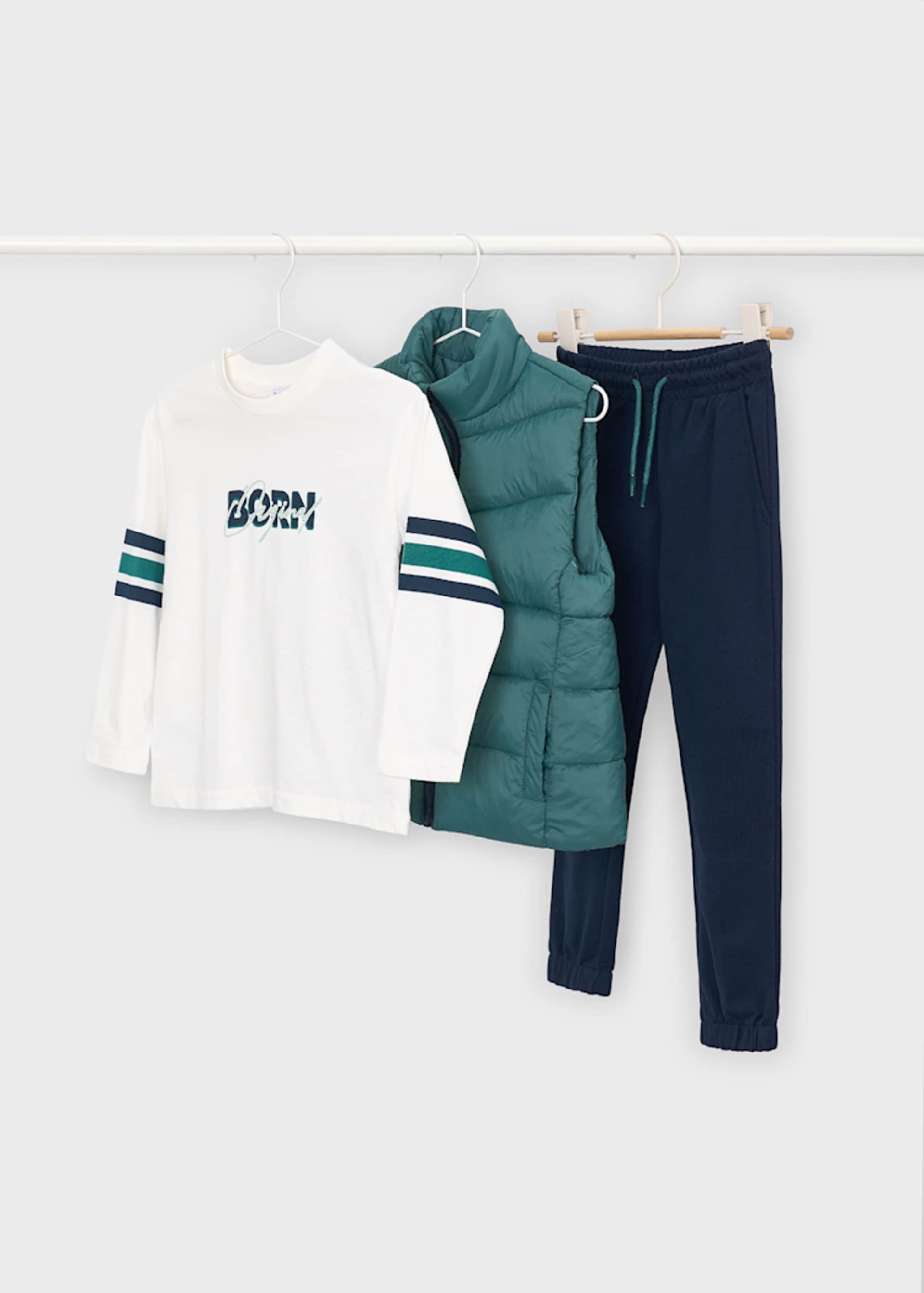 Boys 3-piece set vest and tracksuit