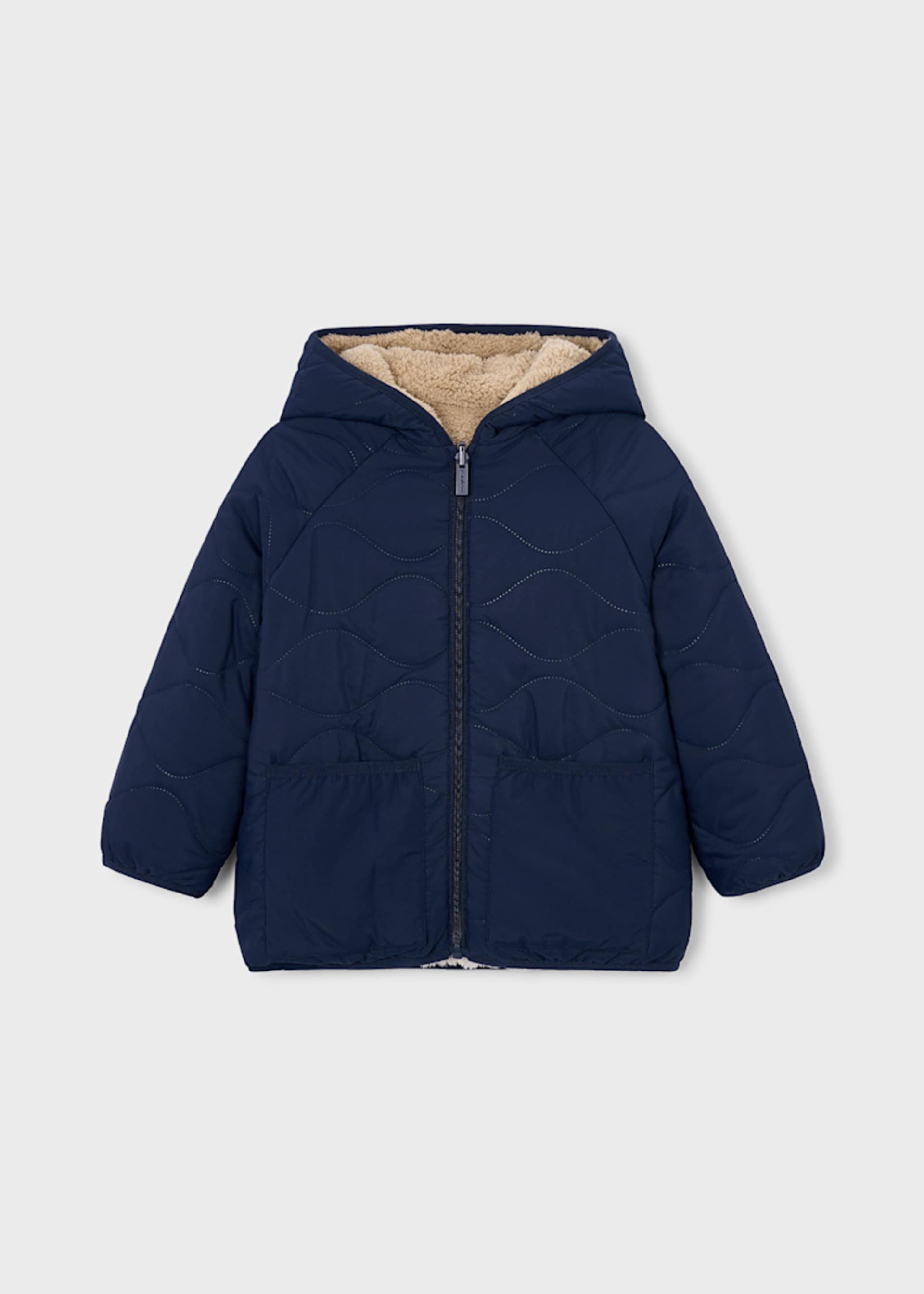 Chaquetón reversible borrego niño