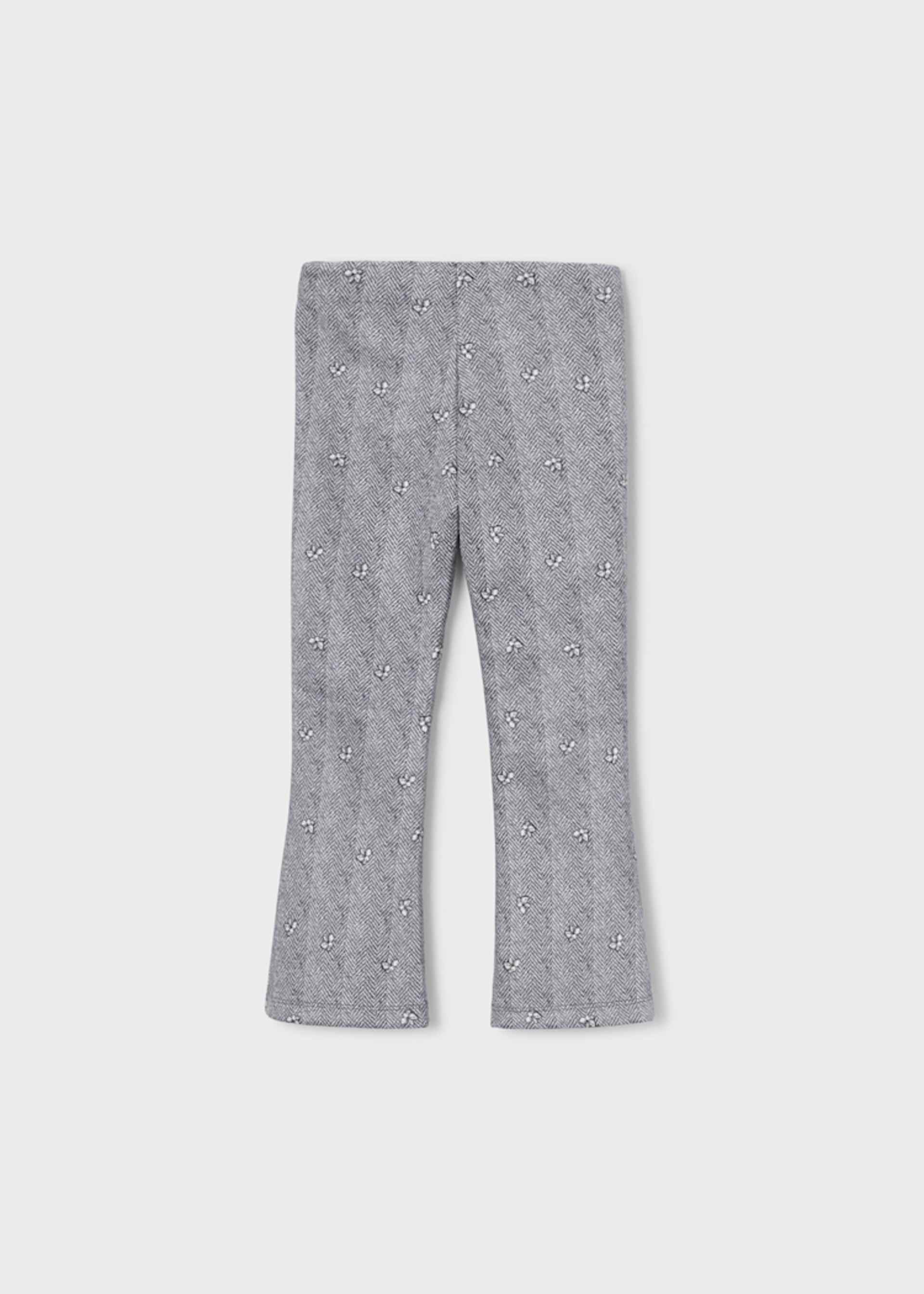 Girls' suede-effect flared leggings Girls' suede-effect flared leggings