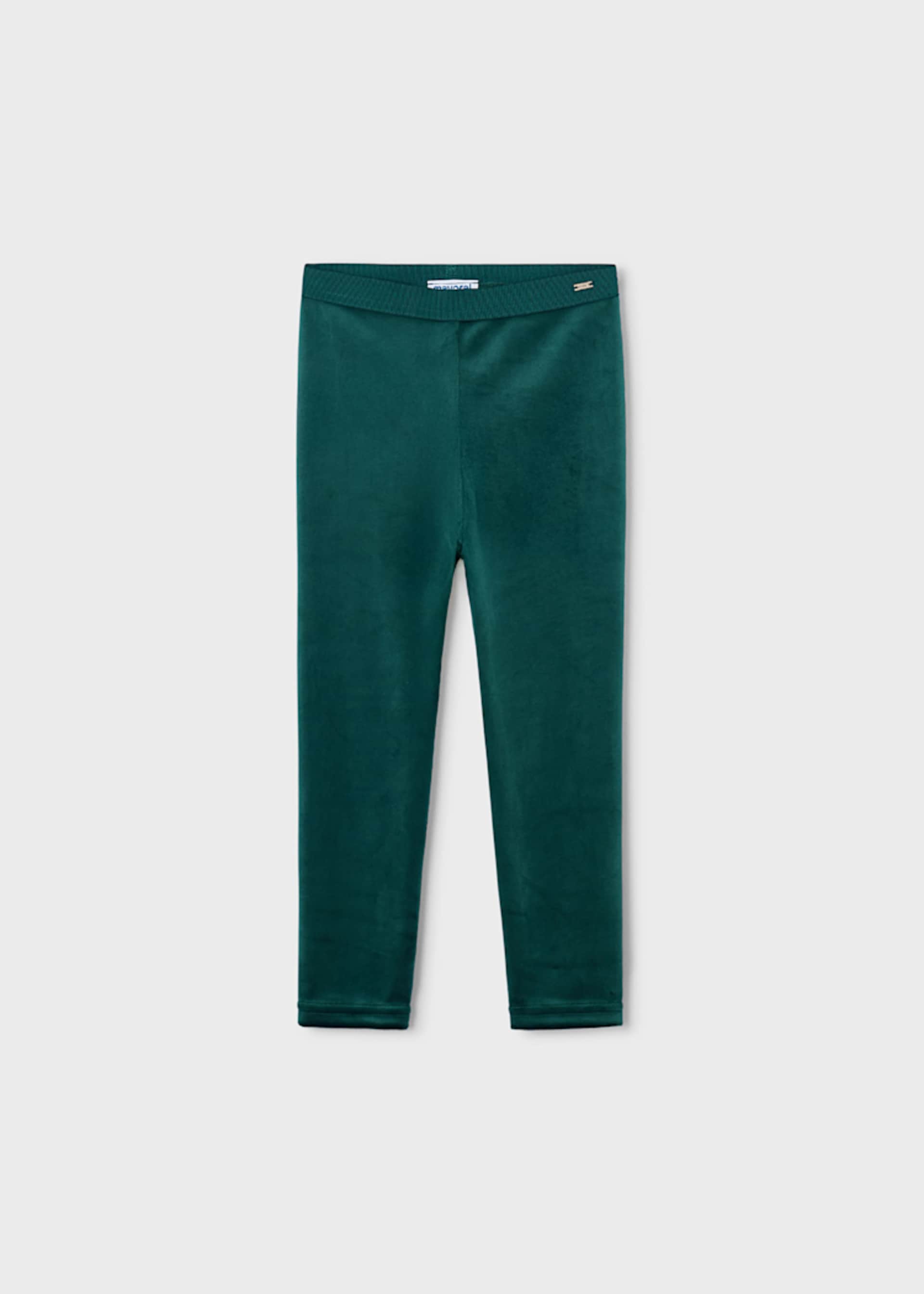 Samt-Leggings basic Mädchen