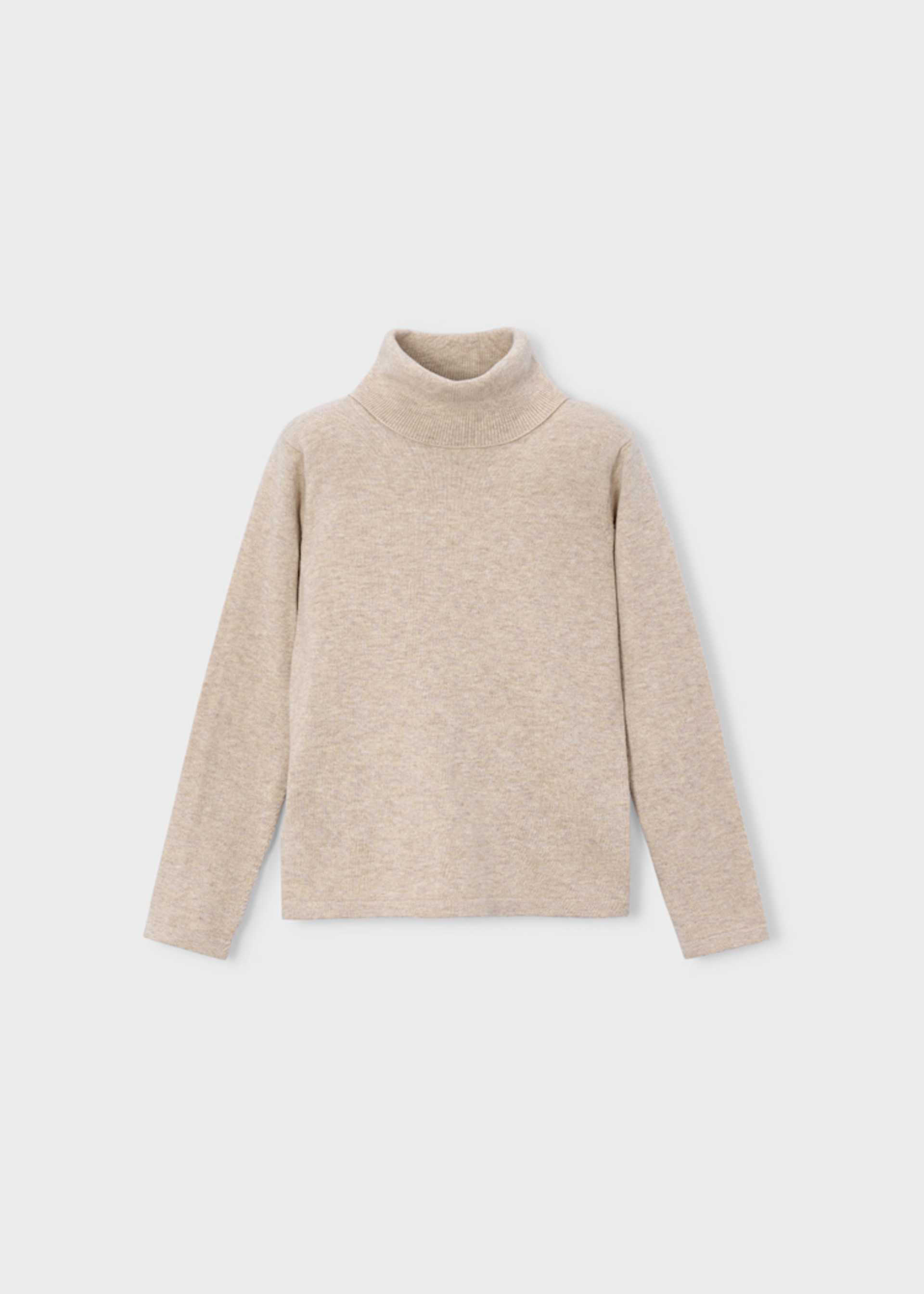 Suéter cuello alto básico niña