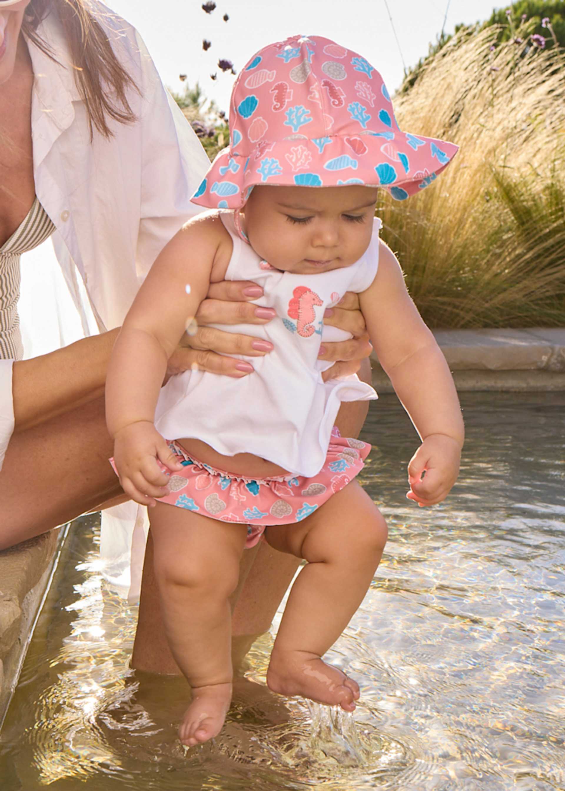 3-piece swimwear set newborn with hat