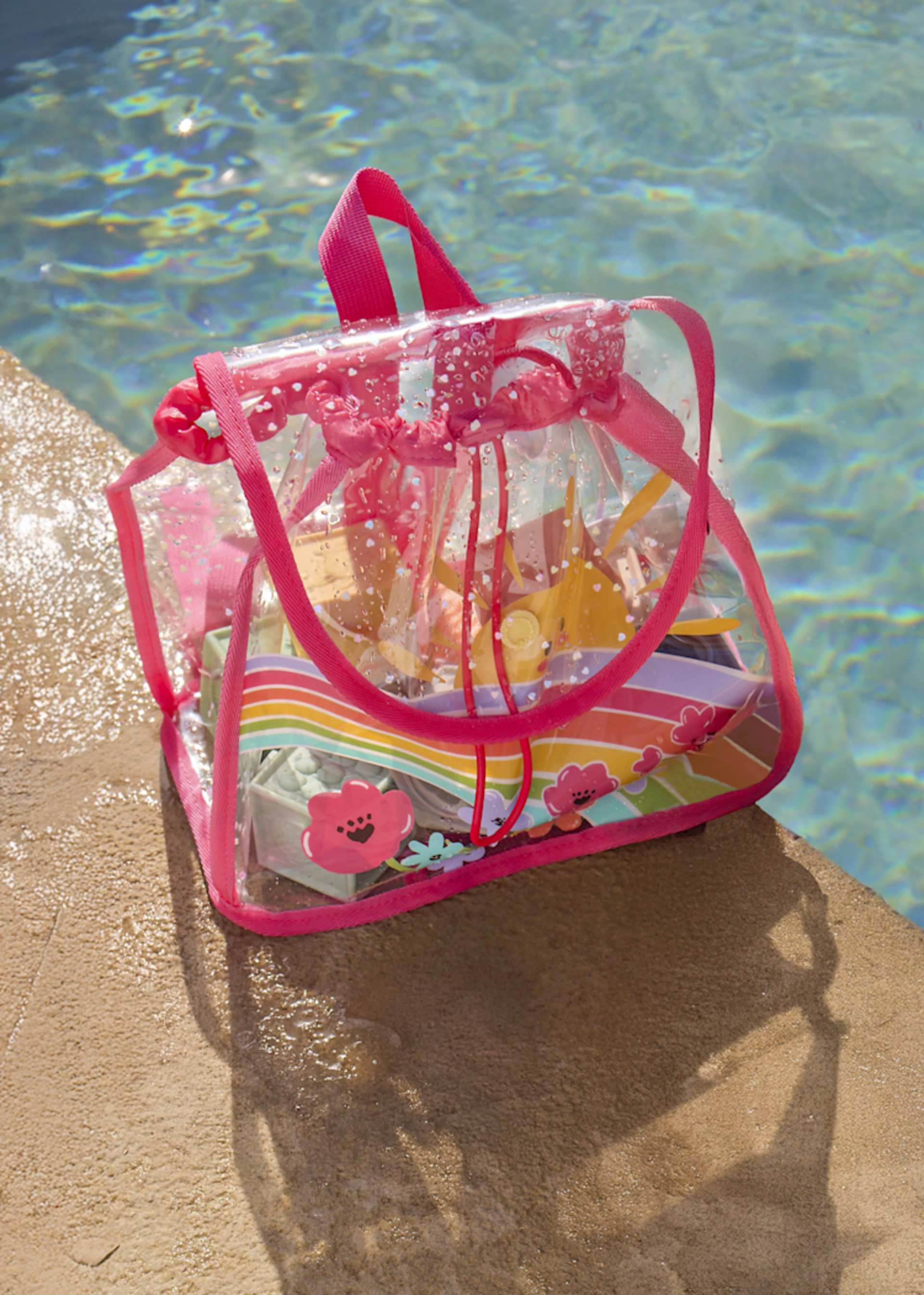 Transparent baby backpack